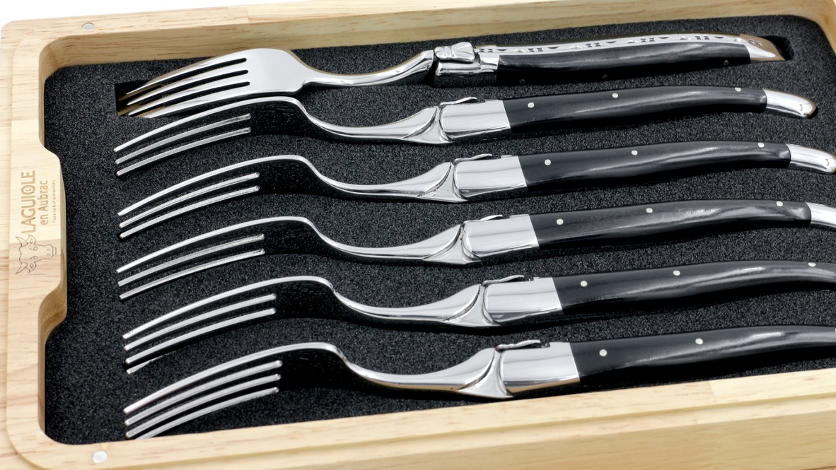 Laguiole en Aubrac Laguiole forks Ebony