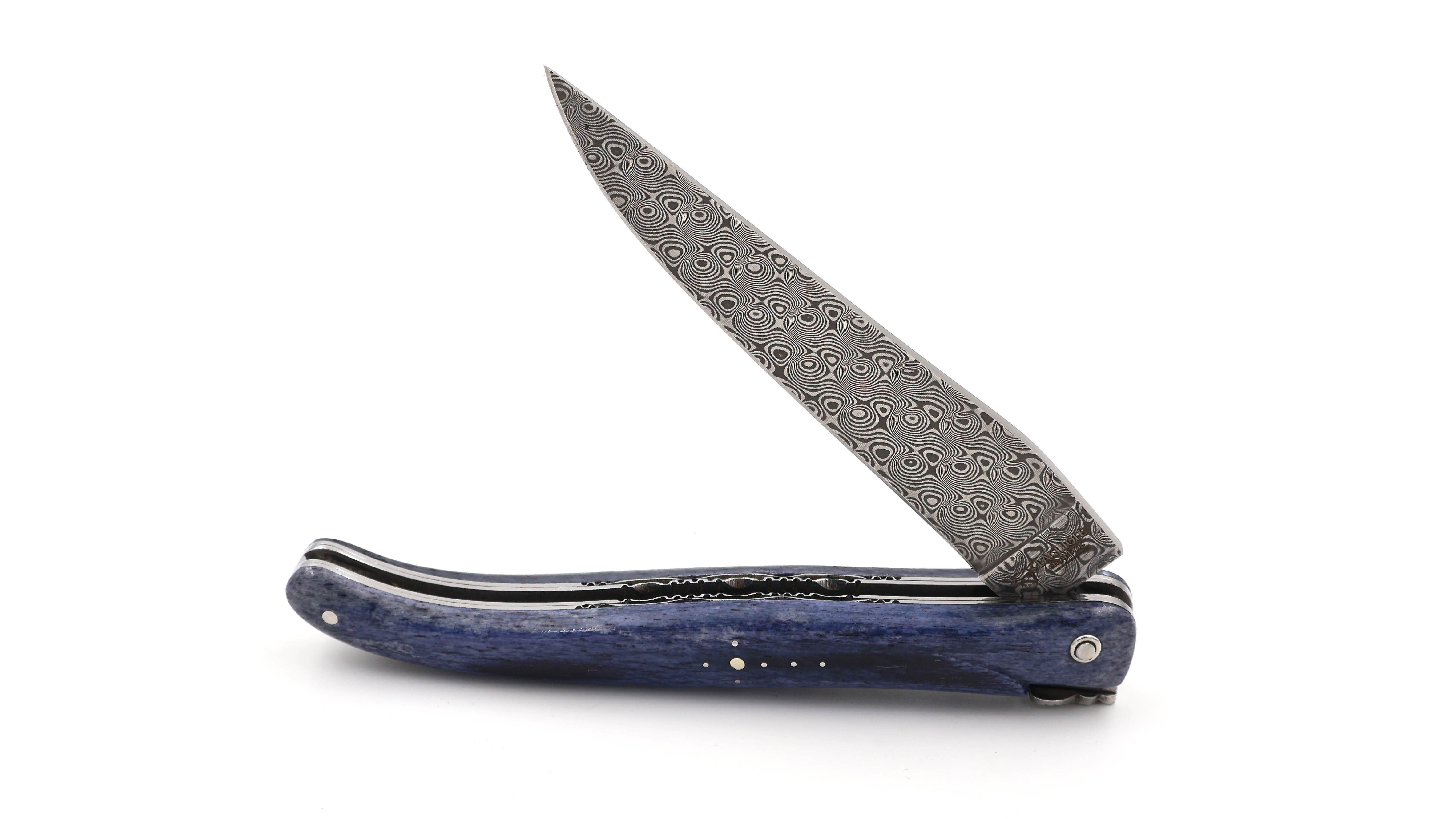 Laguiole en Aubrac DSC® Rosendamast Kamelknochen massiv Doppelplatine 12 cm