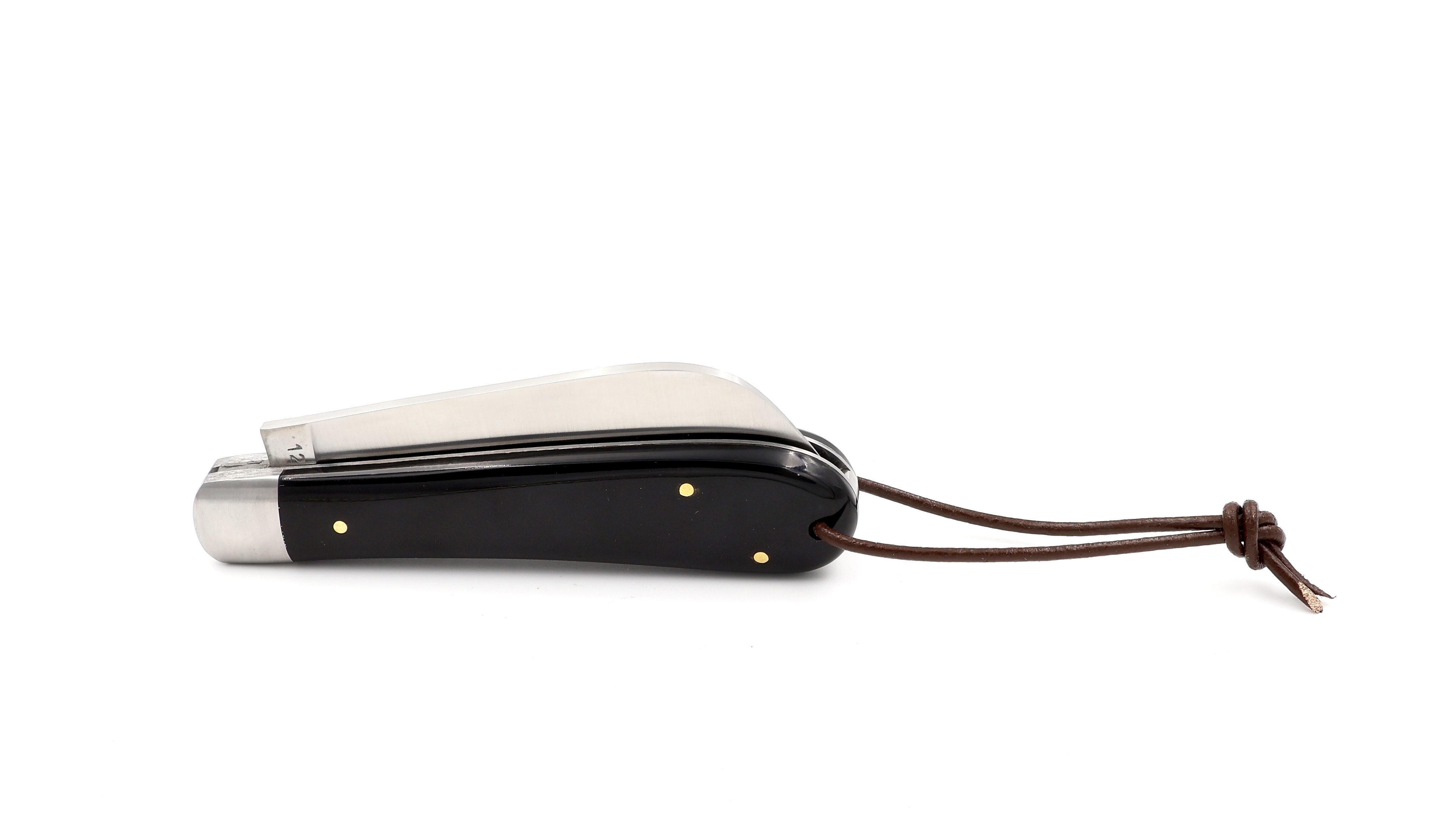 AU SABOT L'ARMOR buffalo horn with brass sea anchor