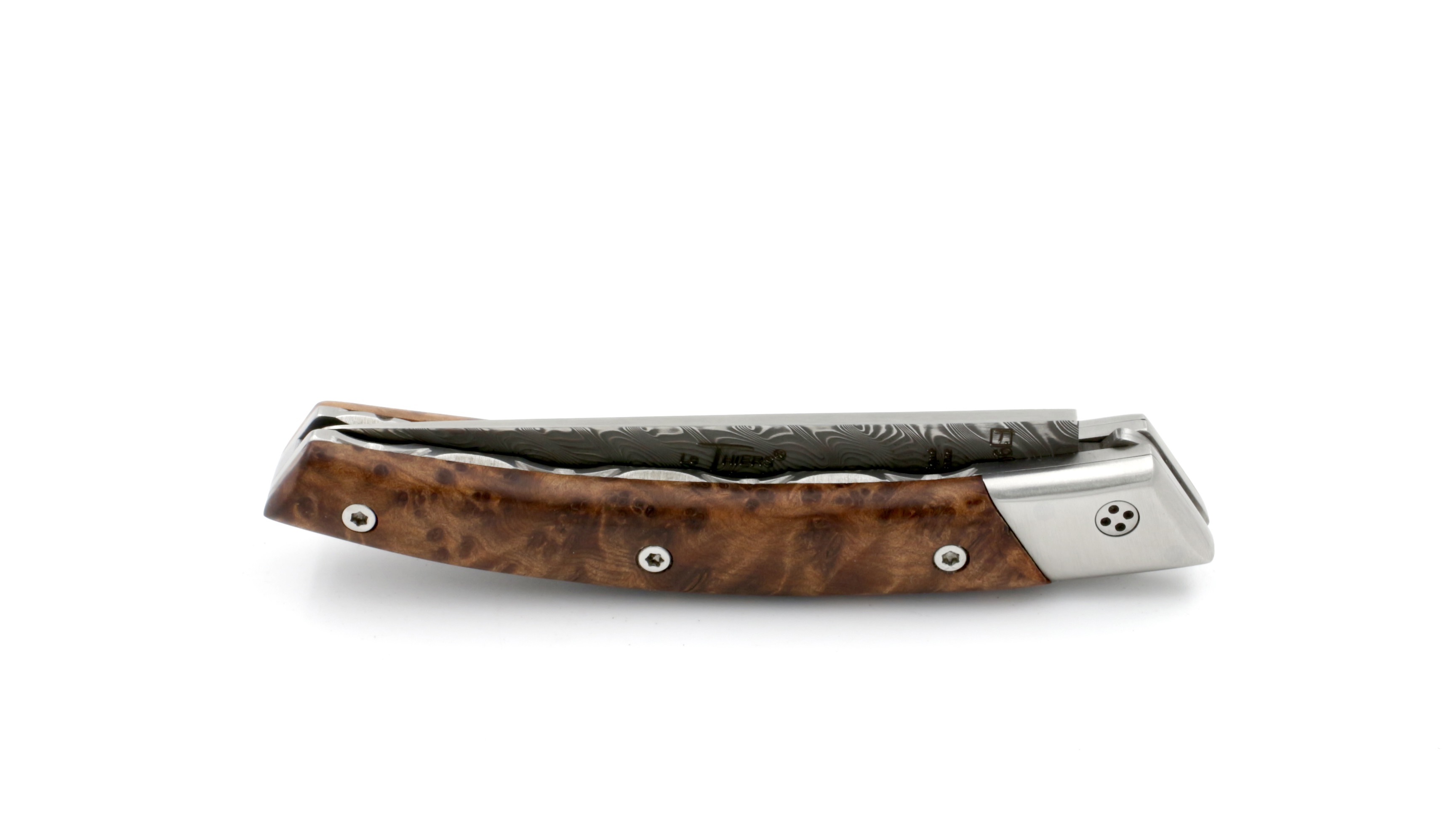 Claude DOZORME Thiers RLT thuya burl damascus blade 