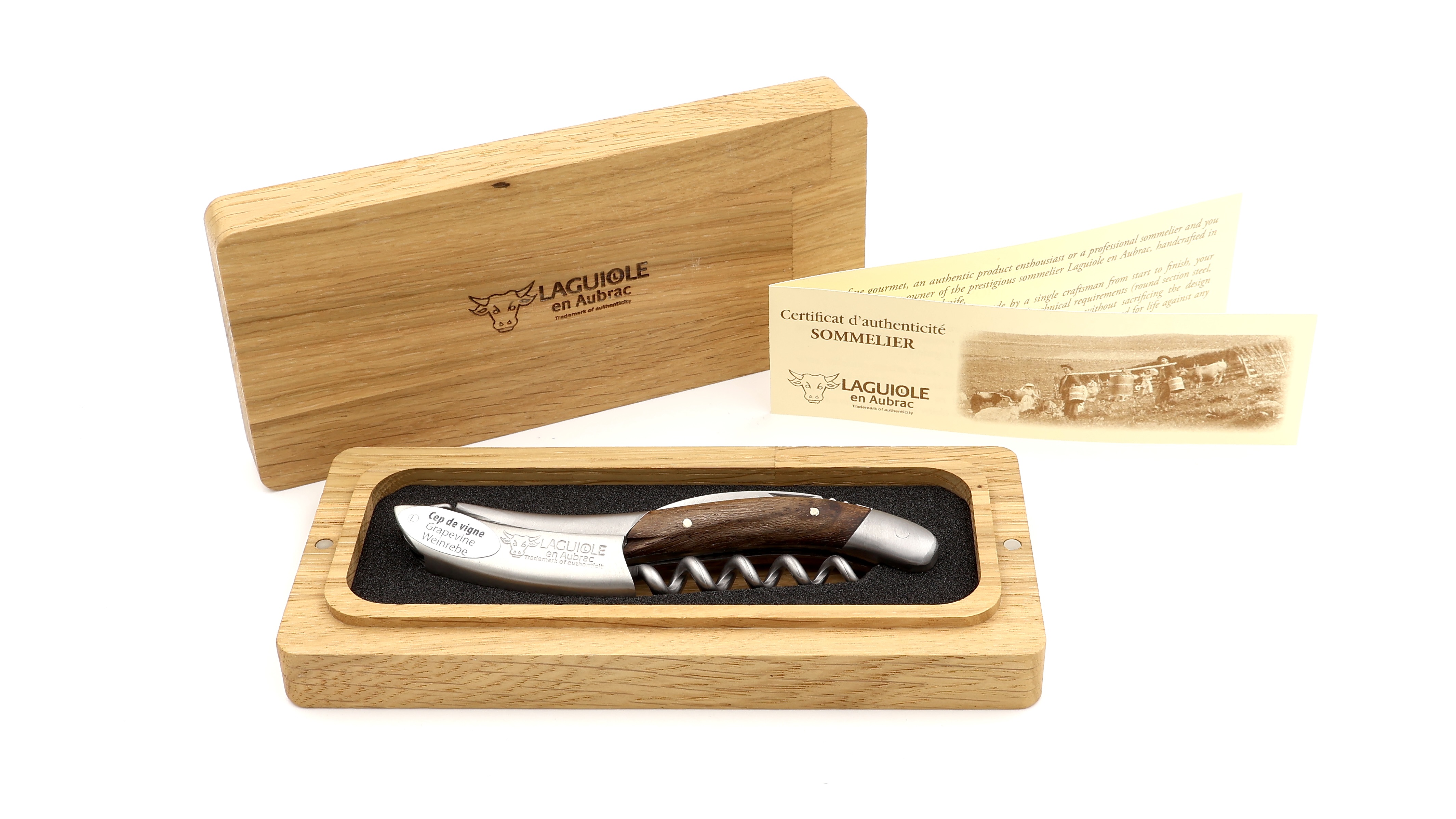 Laguiole en Aubrac Laguiole Sommelier knife Grapevine