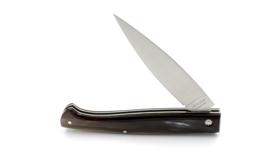 Saladini knife PATTADA horn tip