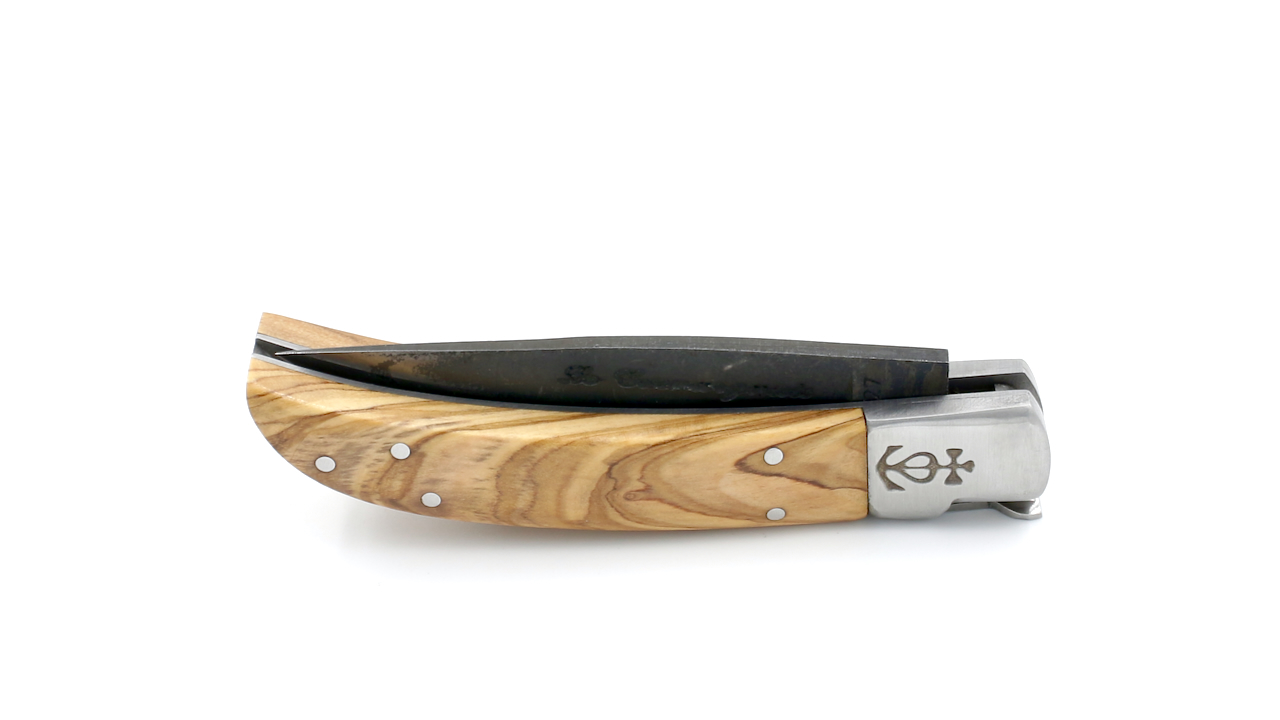 Le Camarguias knife olive wood 10 cm antik