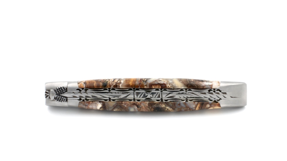 Laguiole en Aubrac FUSION Mammutelfenbein Doppelplatine 12 cm Laguiole en Aubrac FUSION Mammutelfenbein Doppelplatine 12 cm