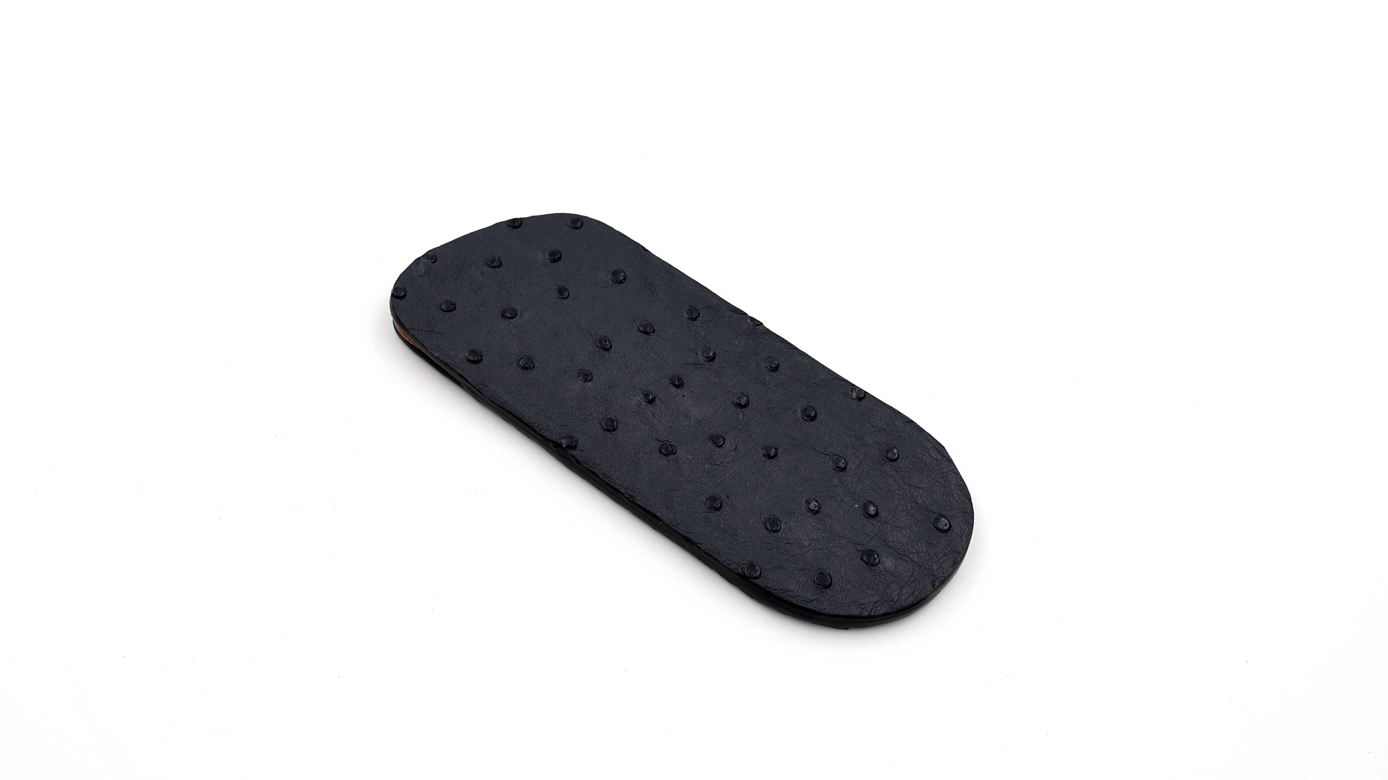 Atelier N°7 ostrichleather dark bluegrey 14 cm