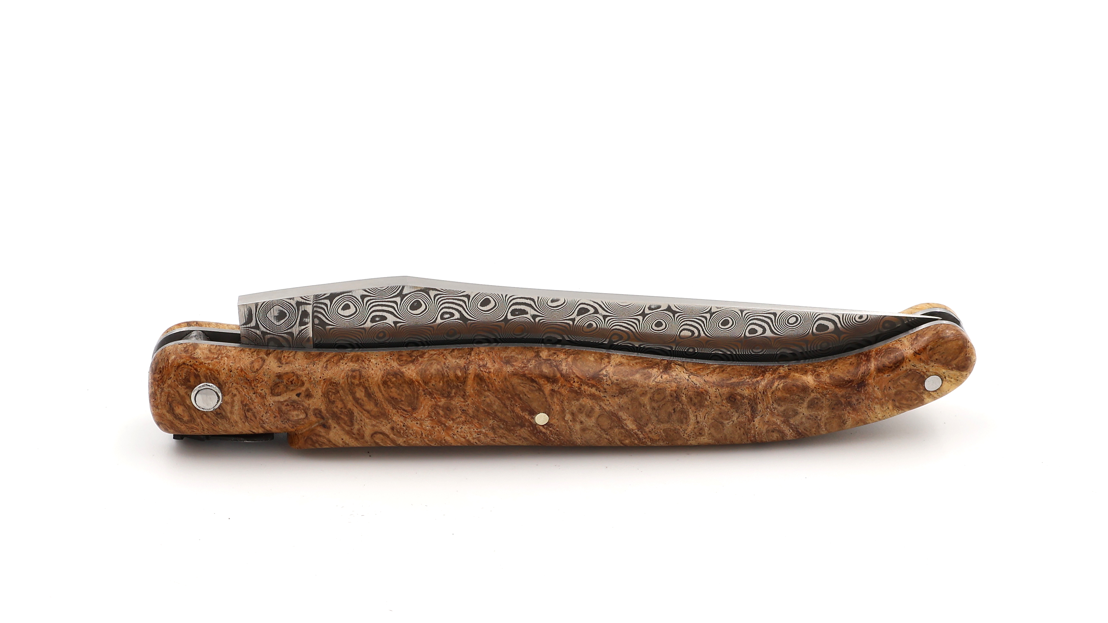 Meisterstück Laguiole en Aubrac DSC® Rosendamast Gold-Amboina Wurzelholz 12 cm