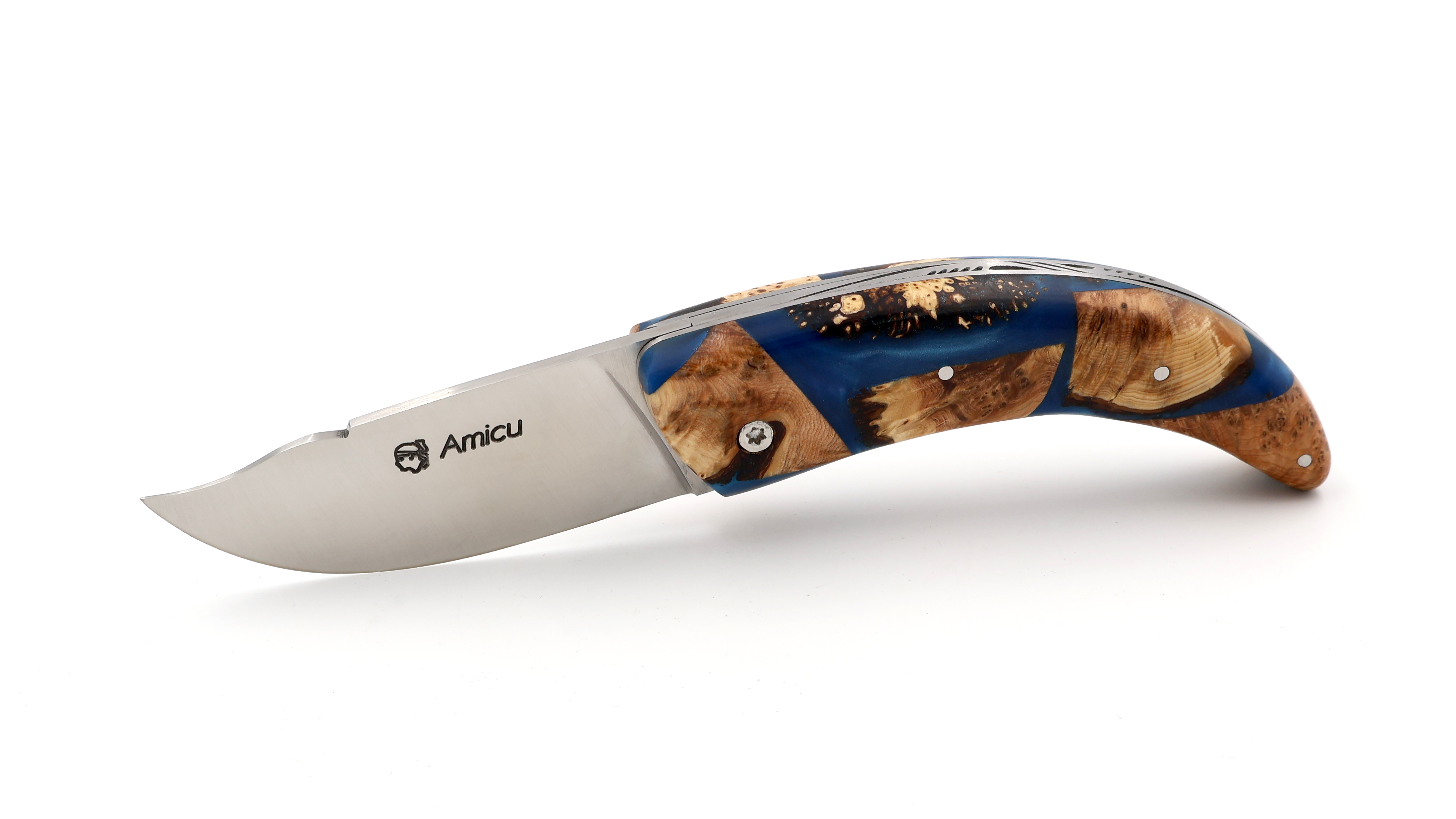 AU SABOT AMICU HYBRID korsisches Hirtenmesser Wacholder Wurzelholz 11 cm