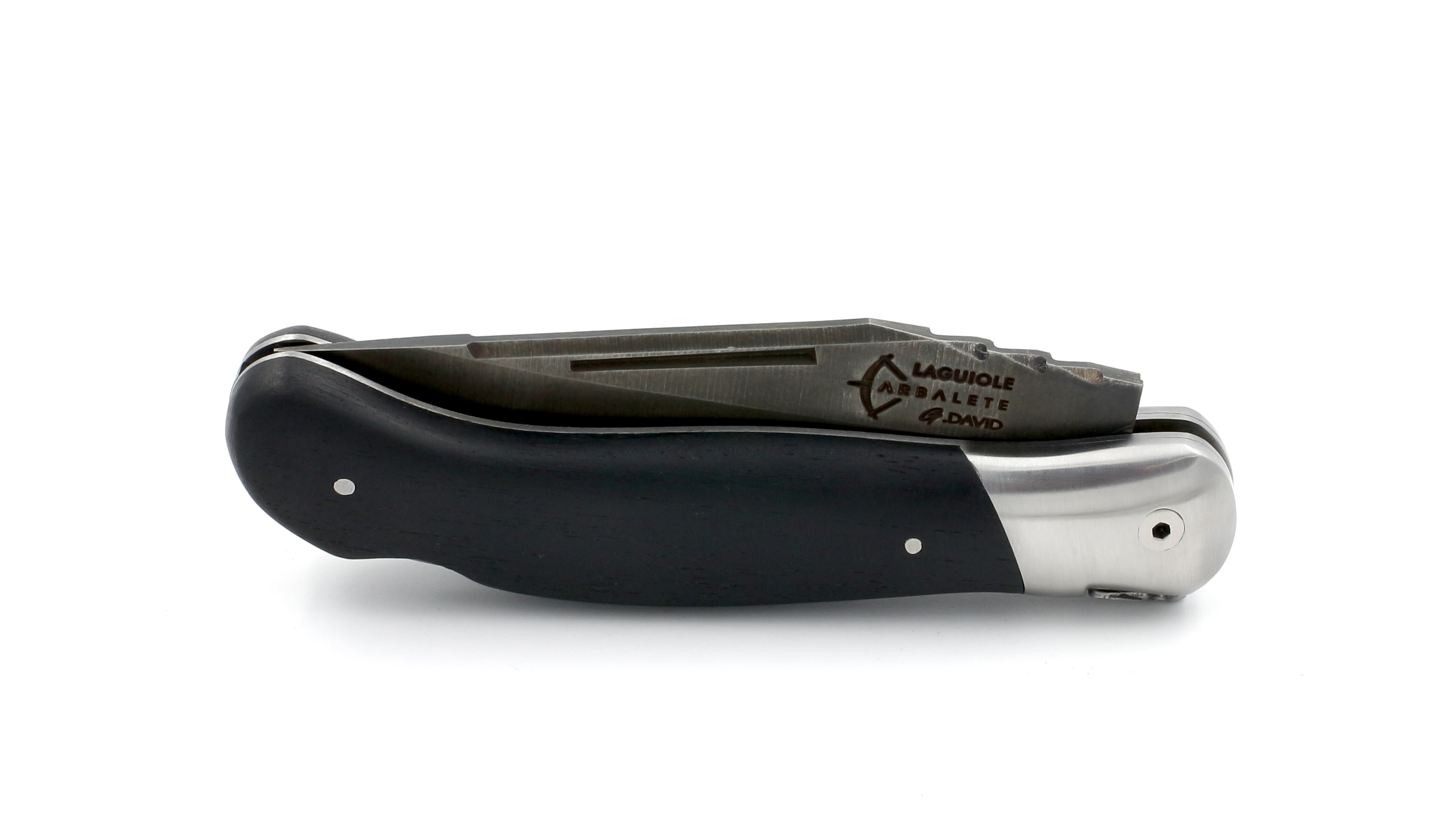 ED54B1C3-3562-4B50-957A-70F263E9FAF1_1_201_a ARBALETE G. David  Laguiole Jagdmesser NATURE Antik Ebenholz 12 cm