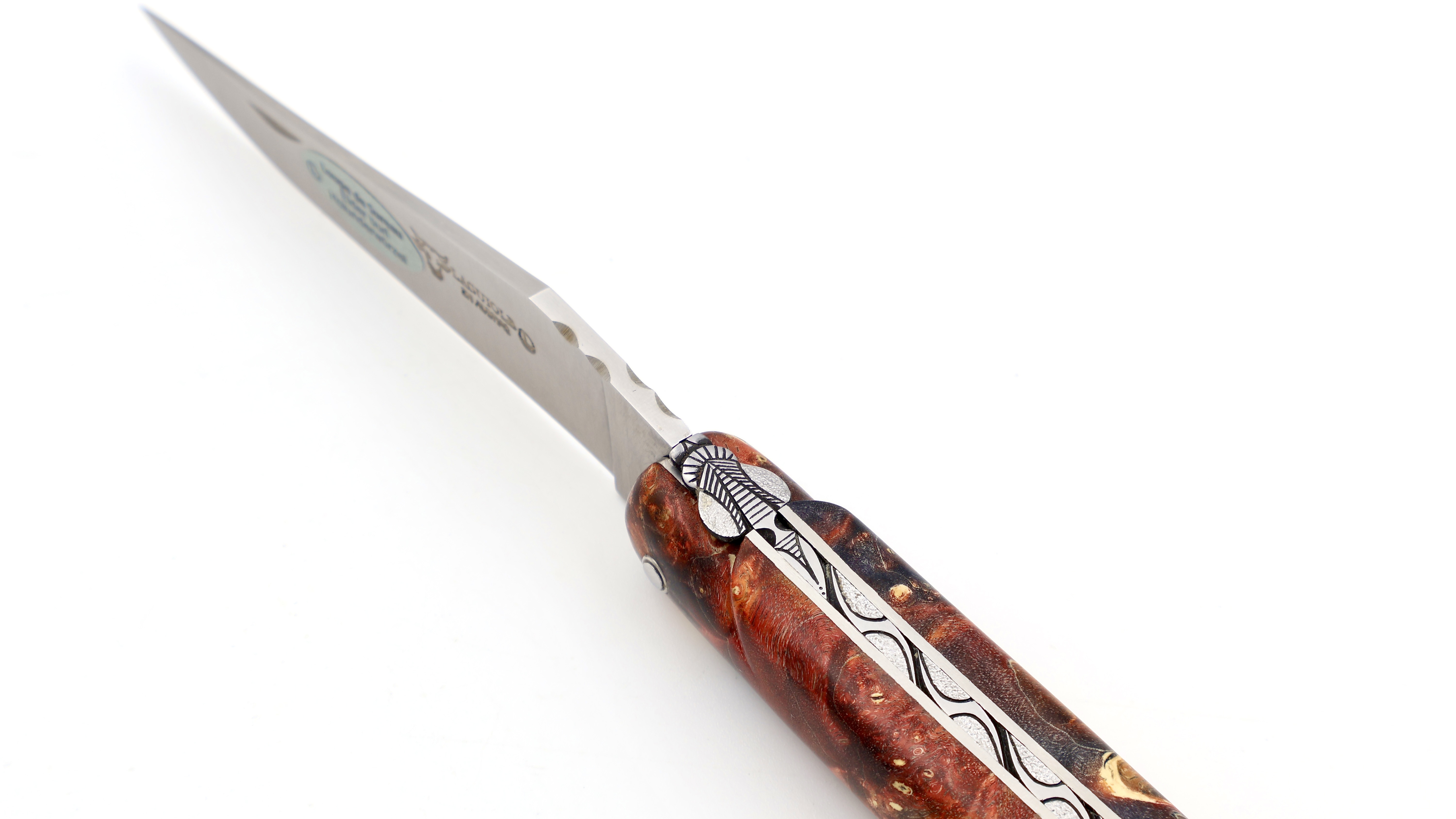 Laguiole en Aubrac Meisterstück Holunder Wurzelholz 12 cm   Laguiole en Aubrac Meisterstück Holunder Wurzelholz 12 cm