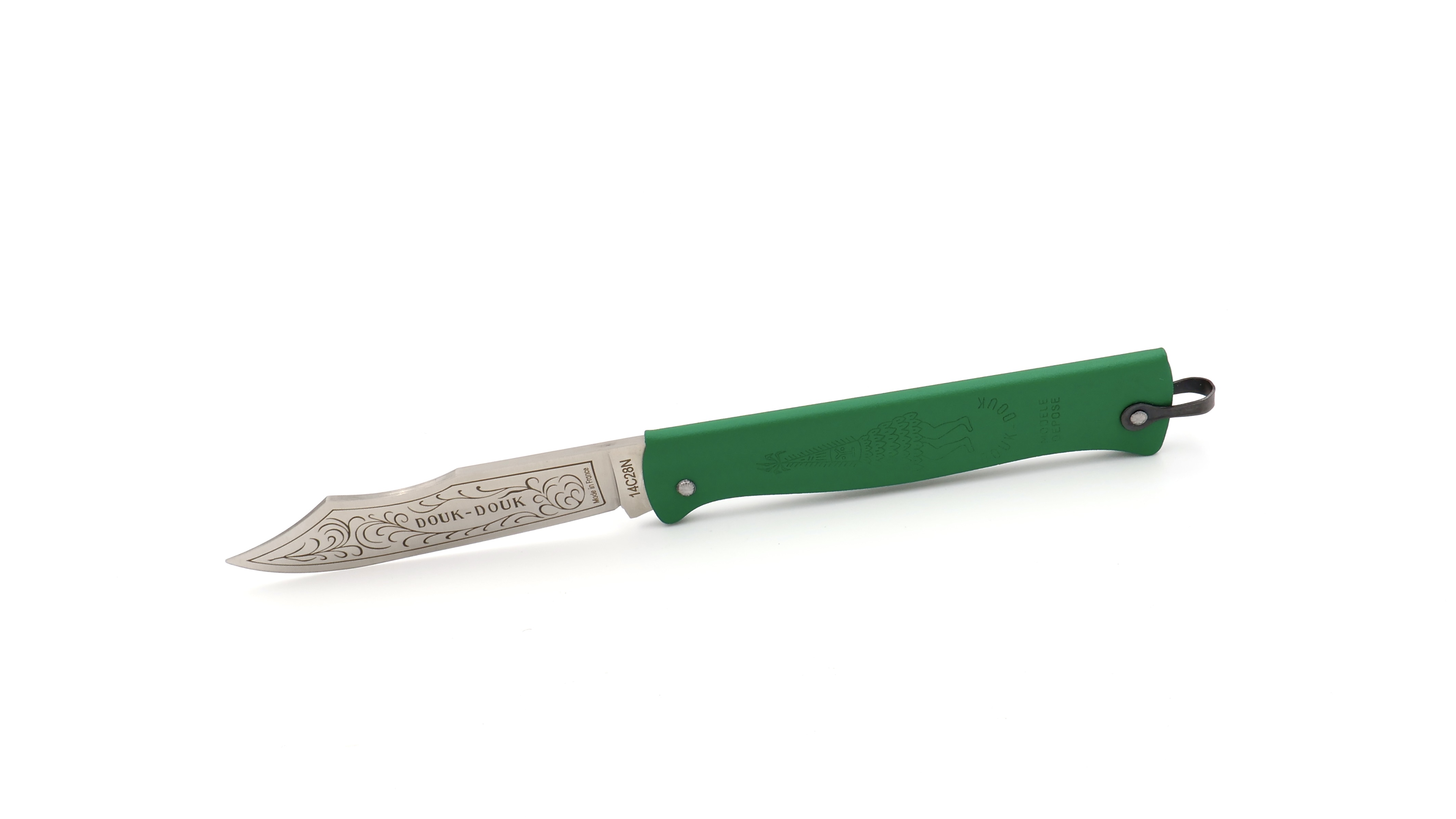 Cognet DOUK-DOUK knife green 11 cm 14C28N 