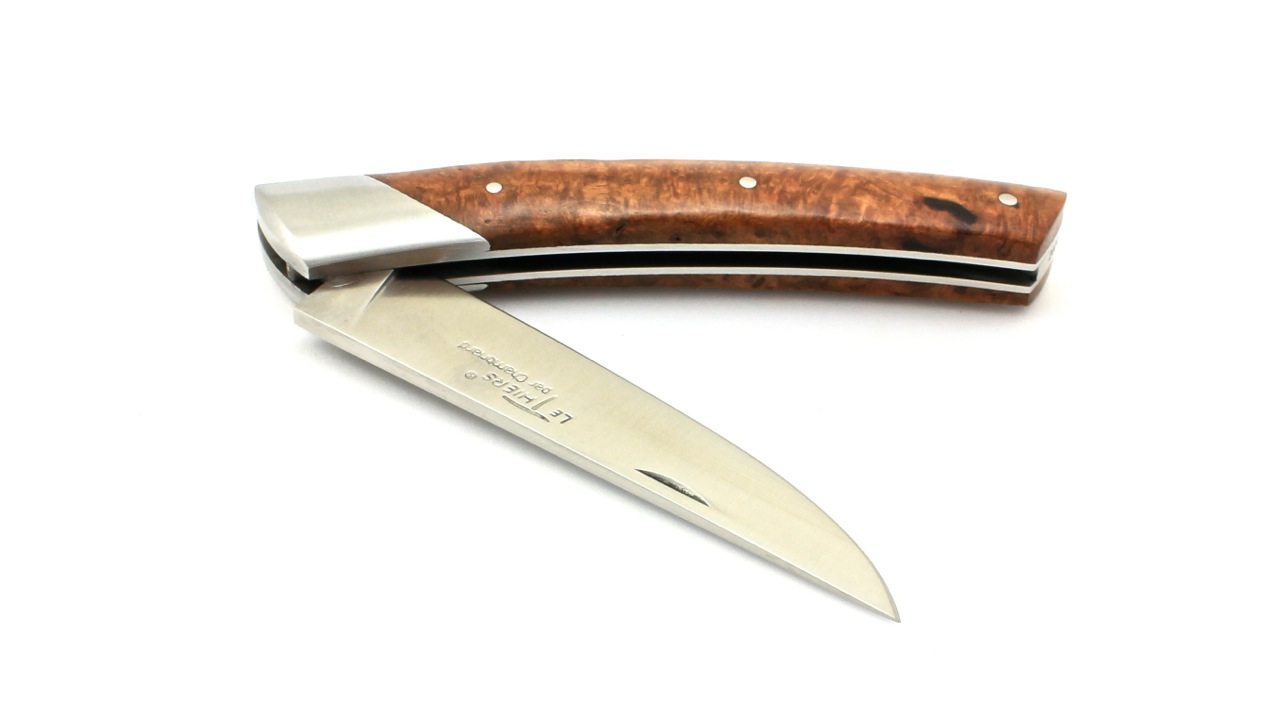 Chambriard Thiers knife COMPAGNON amboina burl