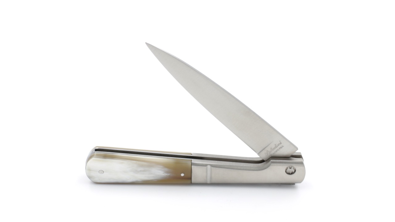 Saladini knife VENDETTA bolsters horn tip