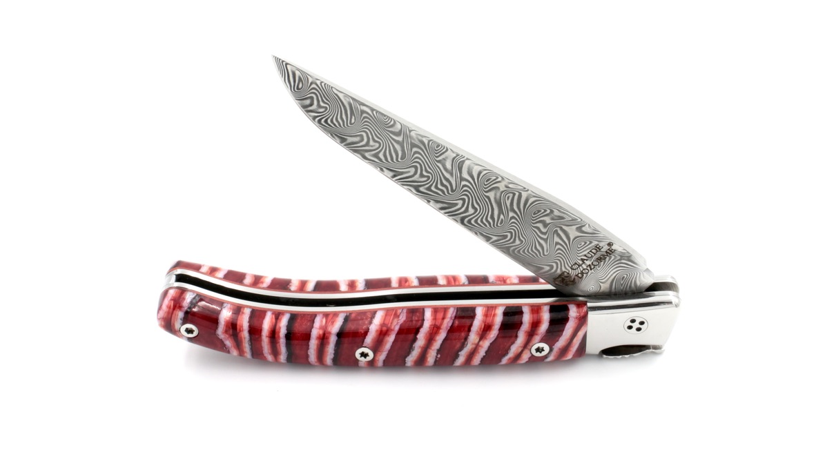 Claude DOZORME Laguiole LUX mammoth tooth 12 cm damascus