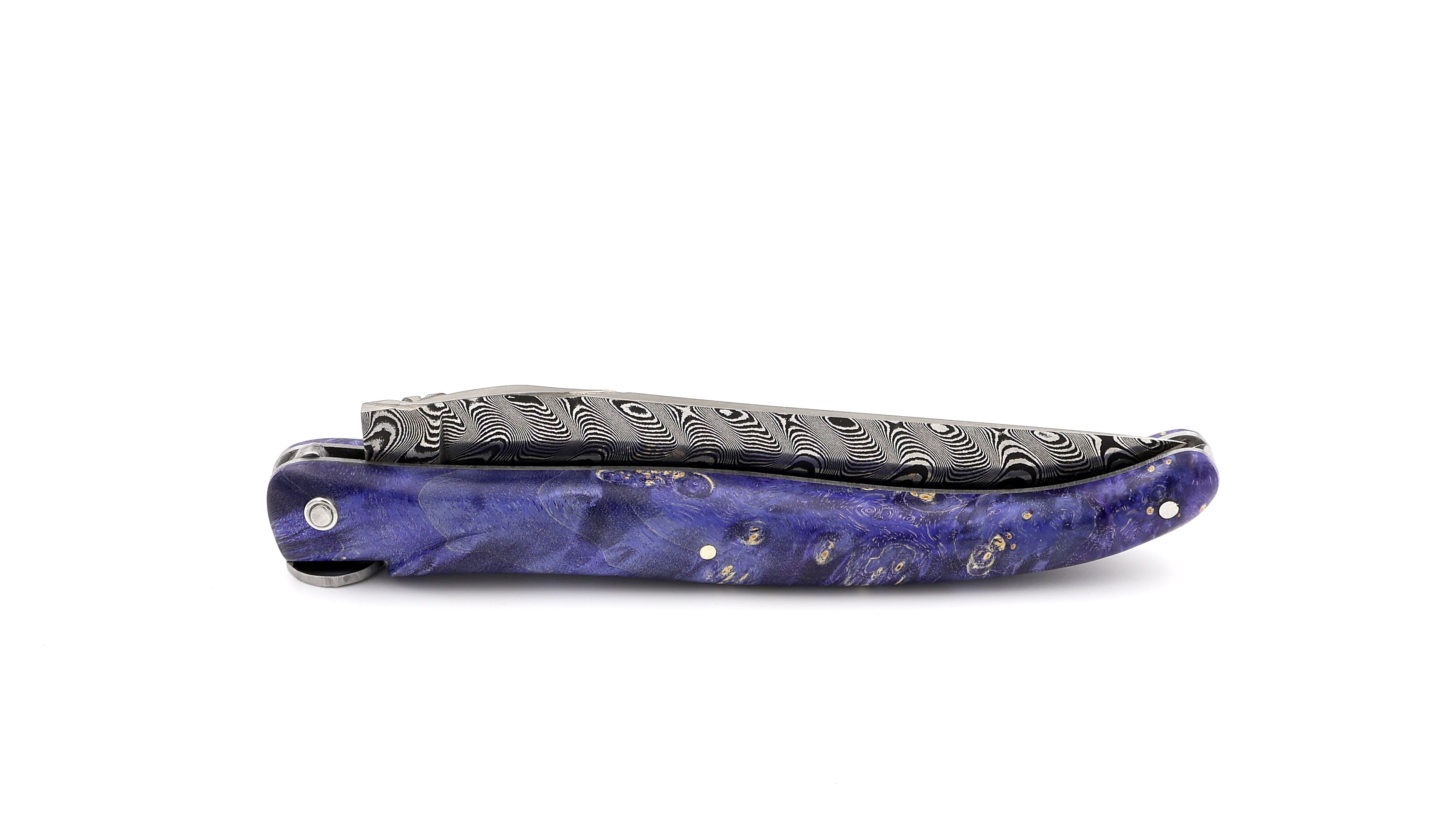 Laguiole en Aubrac Biene ERDE Holunder Wurzelholz DSC® Carbon Damastklinge 12 cm