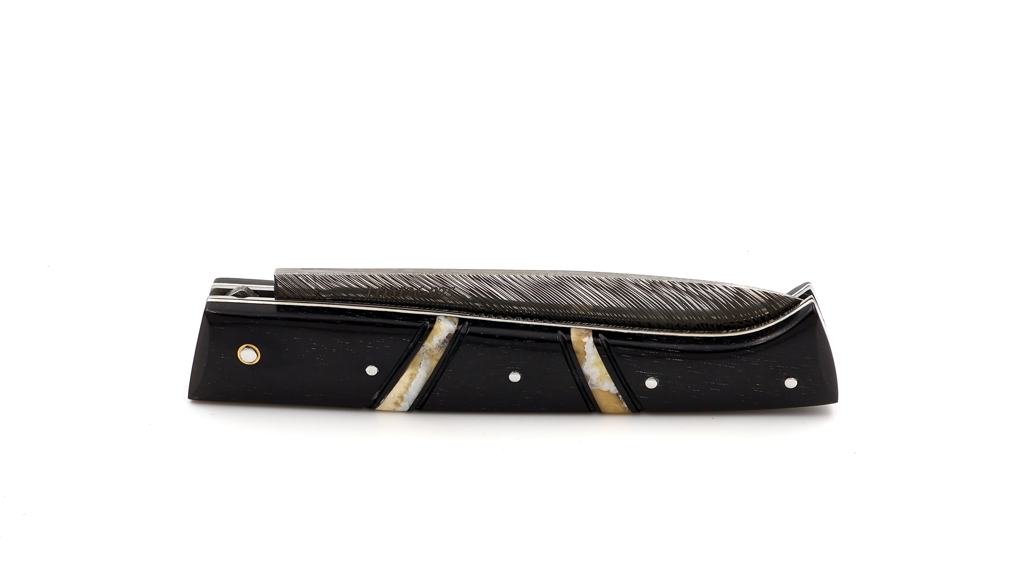 Fontenille Pataud LE LOMBARD CUSTOM Ebenholz Fafnir-Damast