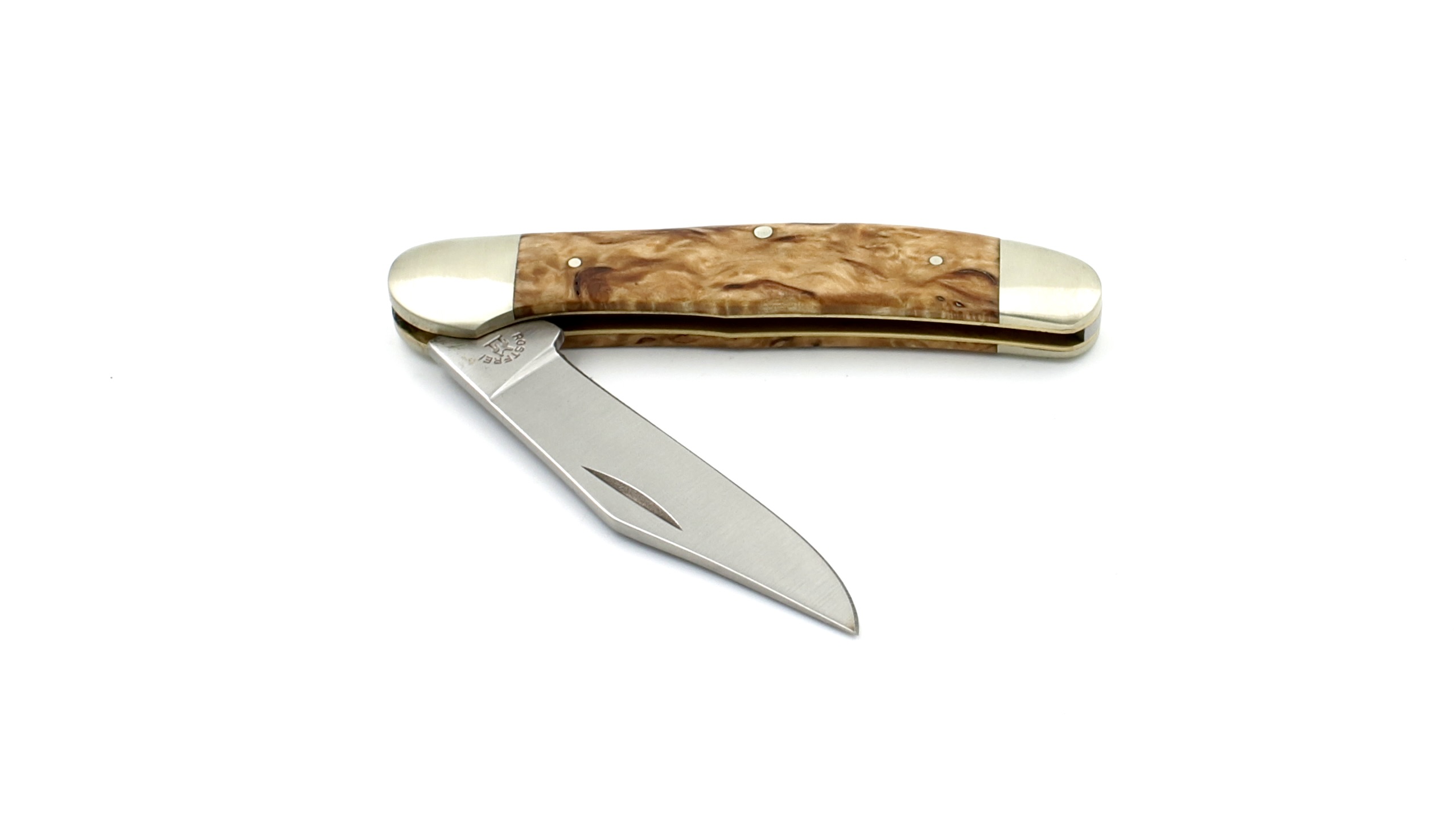 Robert Klaas US-Copperhead Messer Maserbirke