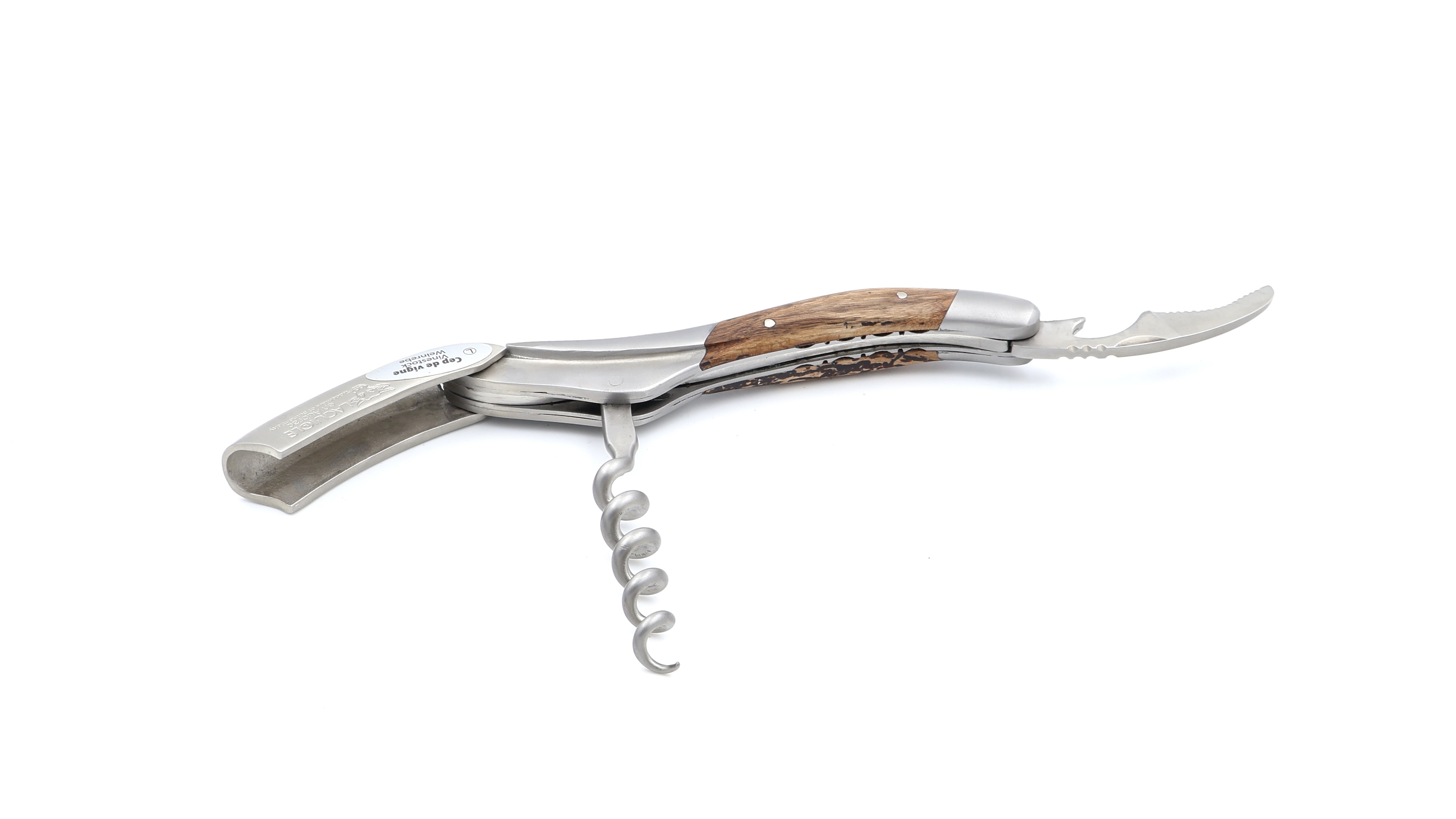 Laguiole en Aubrac Laguiole Sommelier knife wine grape with engraving and engraving bee winegrape 