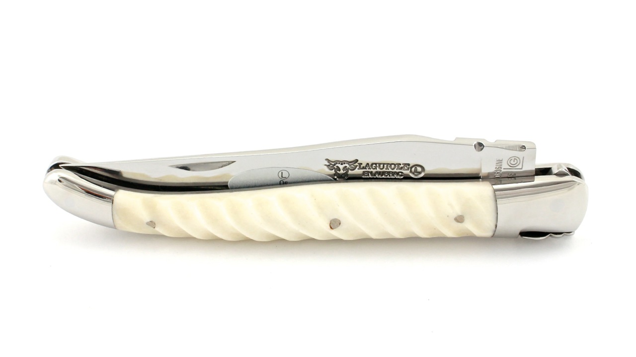 Laguiole en Aubrac twisted cow bone 12 cm