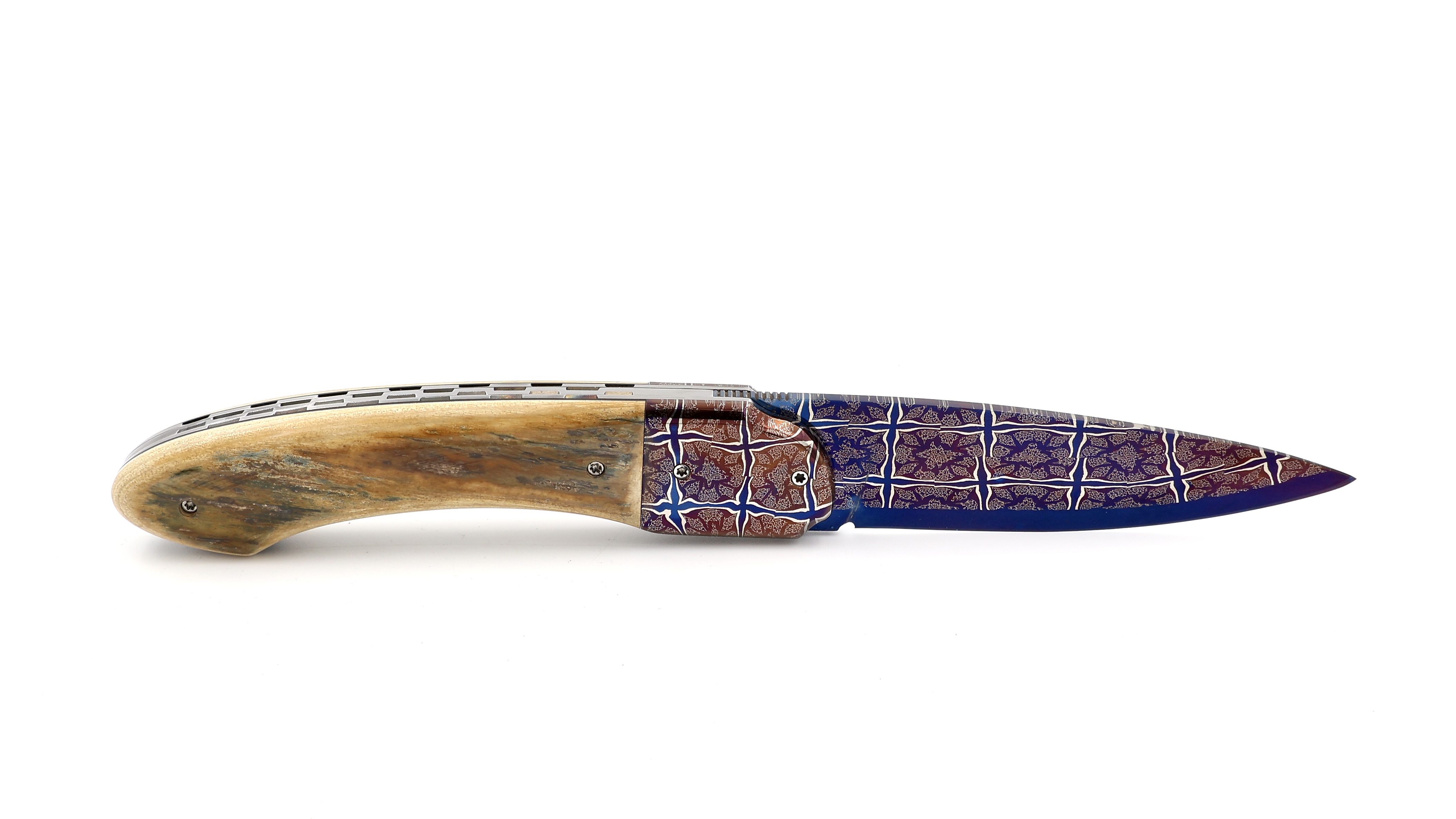 Philippe Soeuvre le Vault de lugny mammoth ivory mosaic damaskus blade