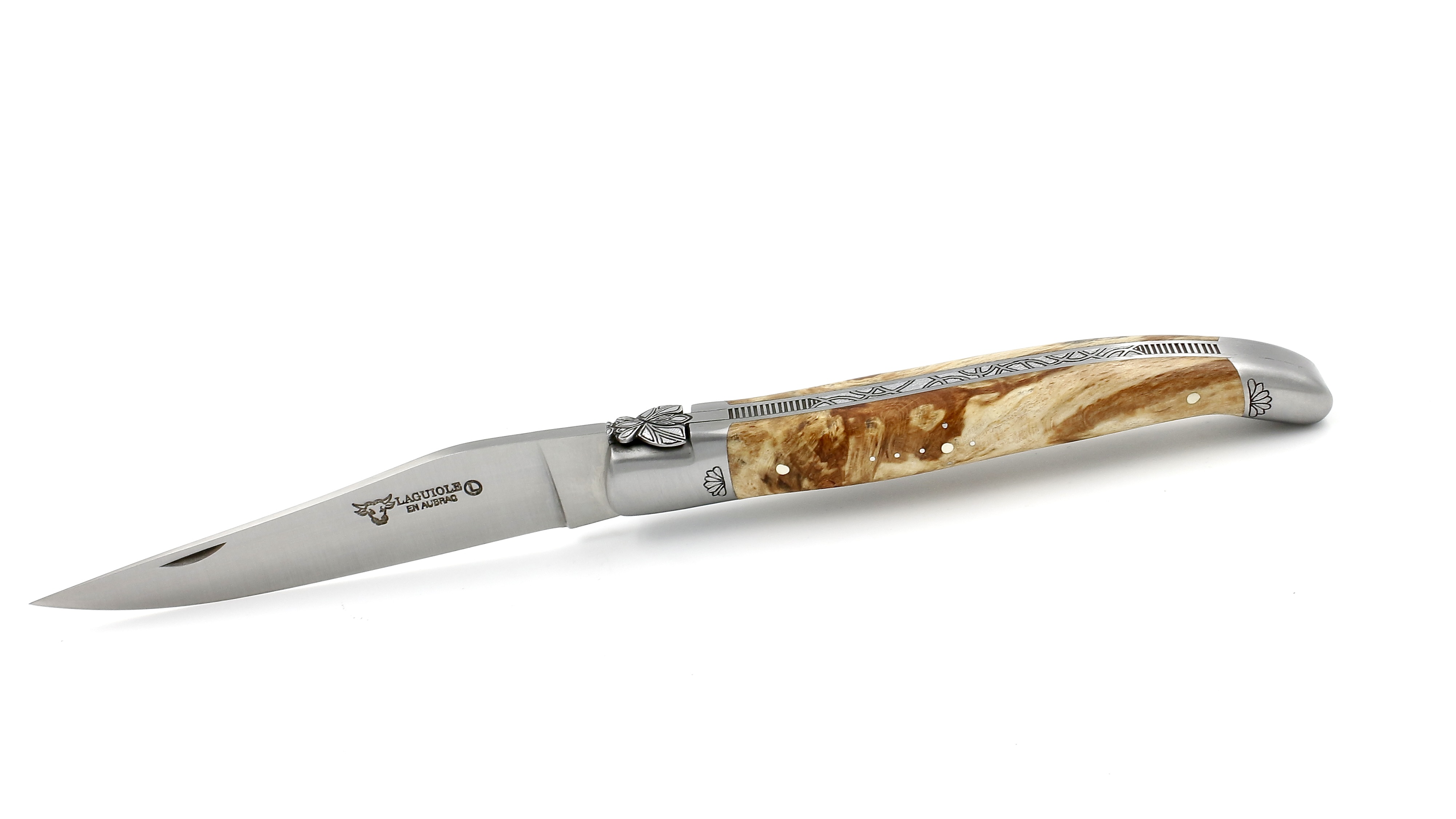 Laguiole en Aubrac Laguiole knife beech wood from Aubrac