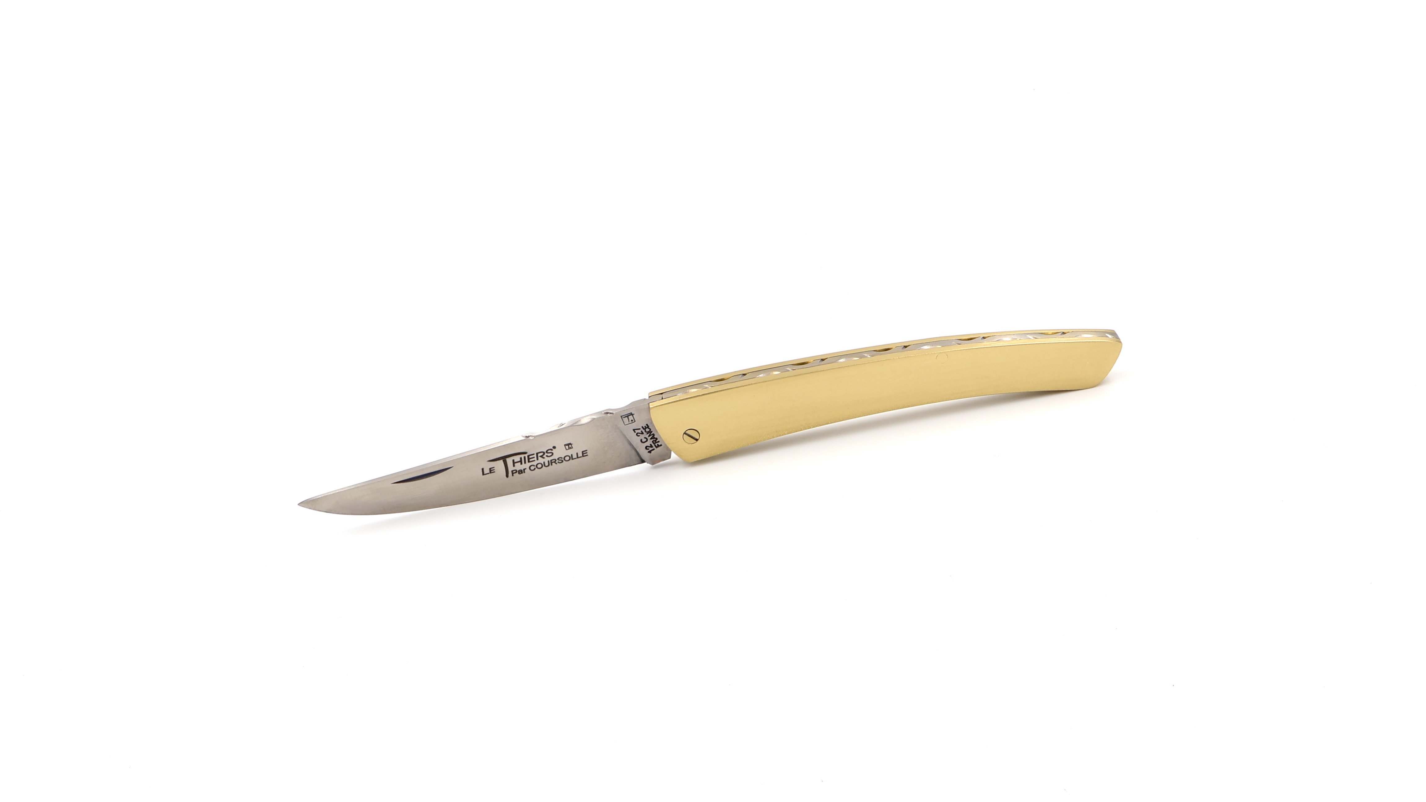 Couperier-Coursolle  Thiers Messer Messing 12 cm