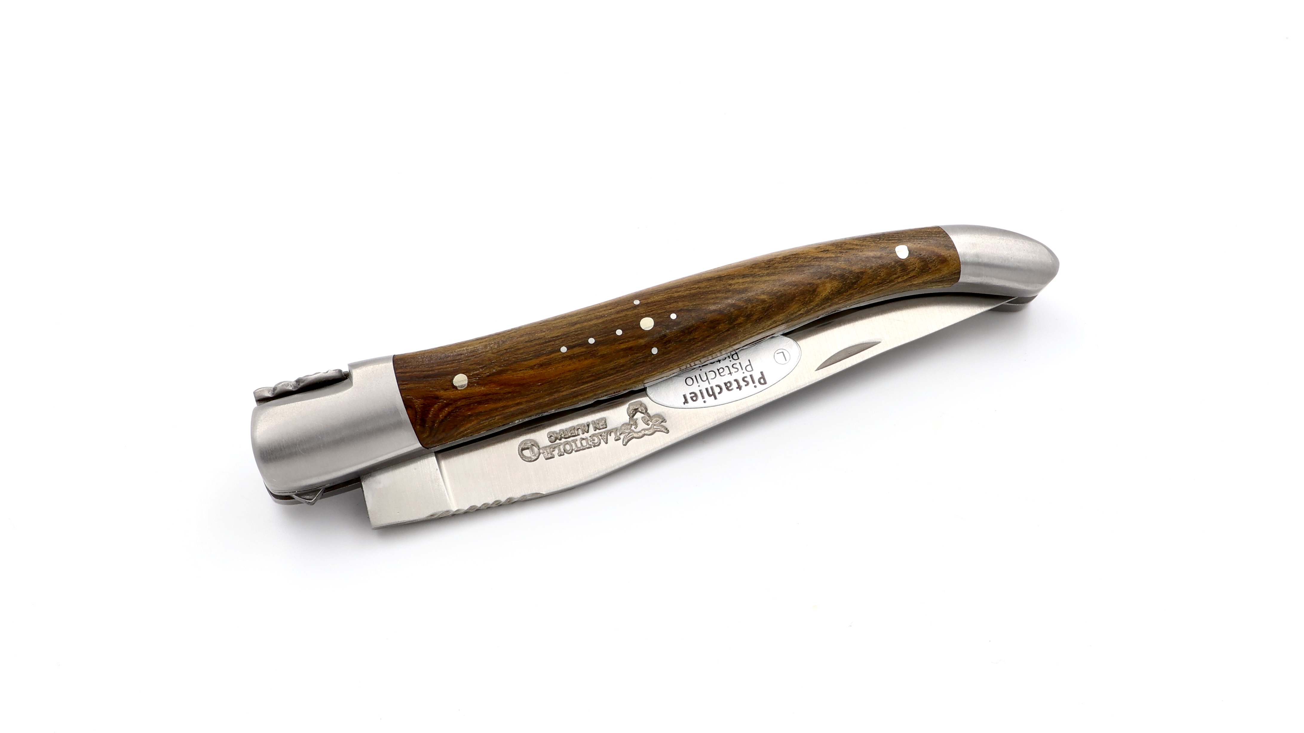 Laguiole en Aubrac Pistazie Doppelplatine 12 cm