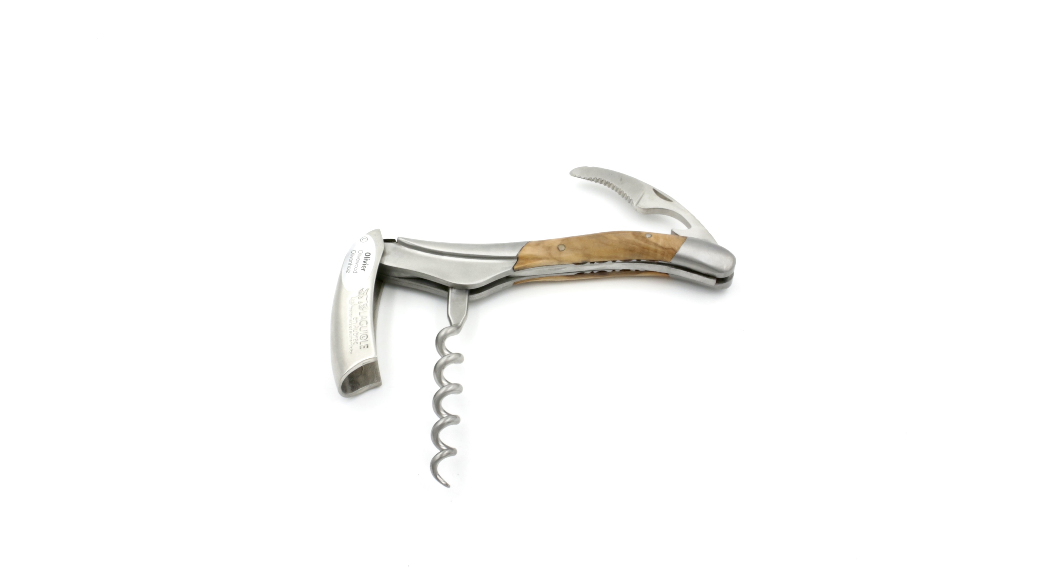 0295F85B-269E-41C3-B278-6DF6A606E184_1_201_a Laguiole en Aubrac Laguiole Sommelier knife olive wood, with guillochage, special bee
