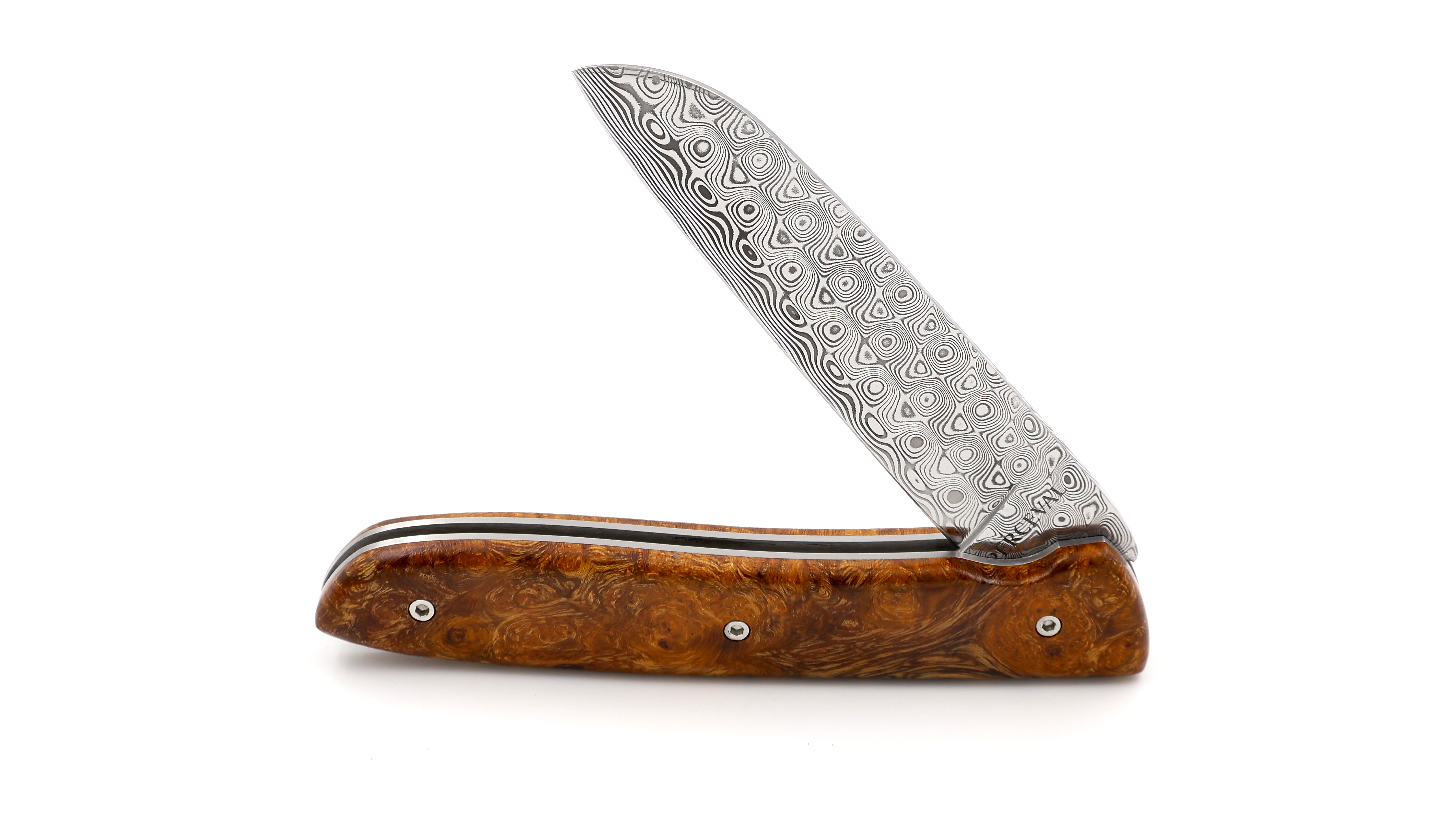 PERCEVAL L08 damascus Iron wood