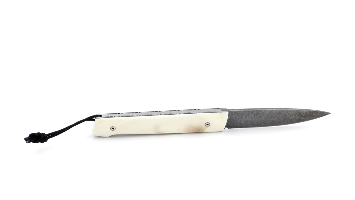 Adrien Giovaninetti PICCOLO warthog ivory stone washed blade