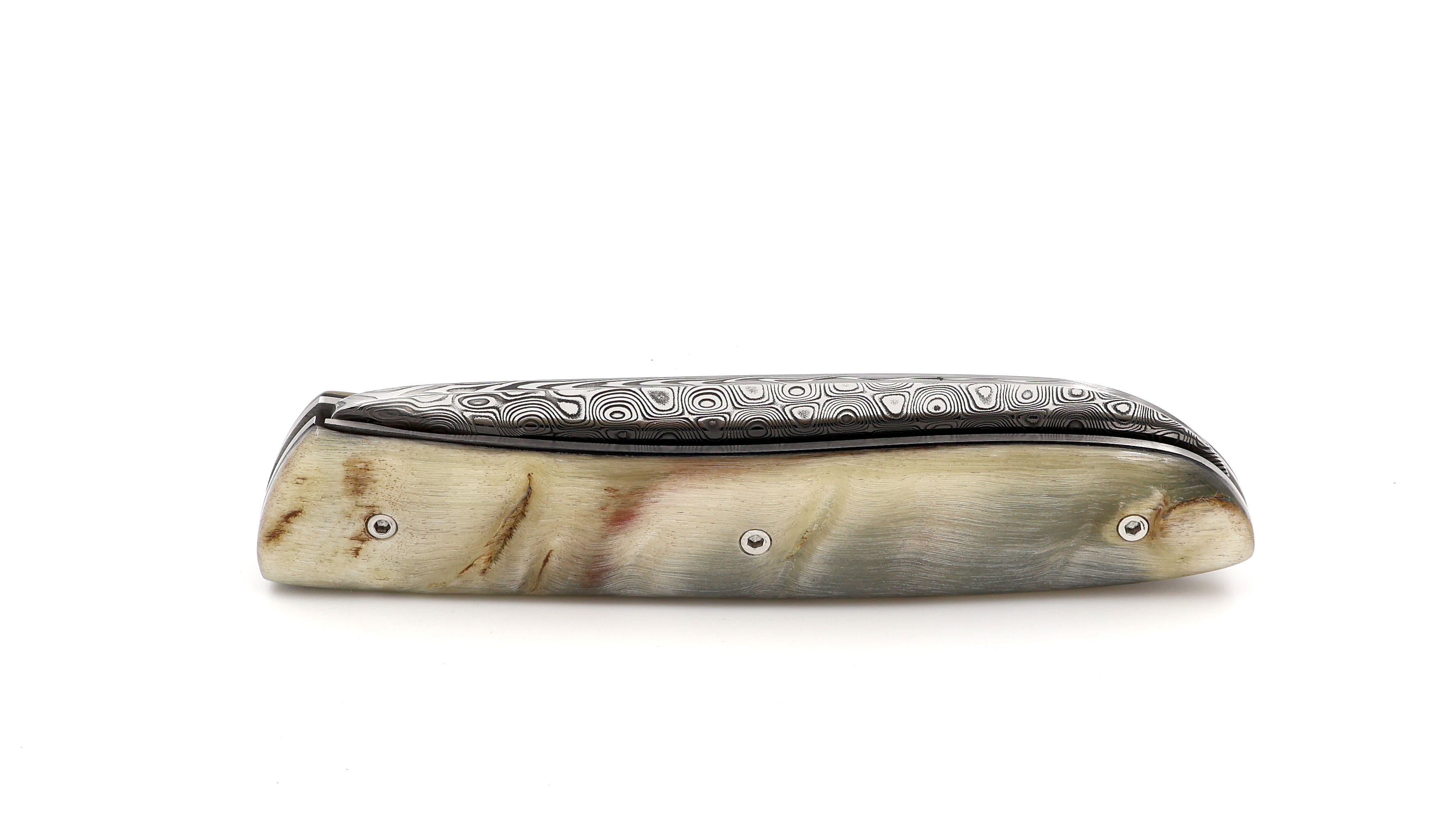 PERCEVAL L08 damascus Ram horn light