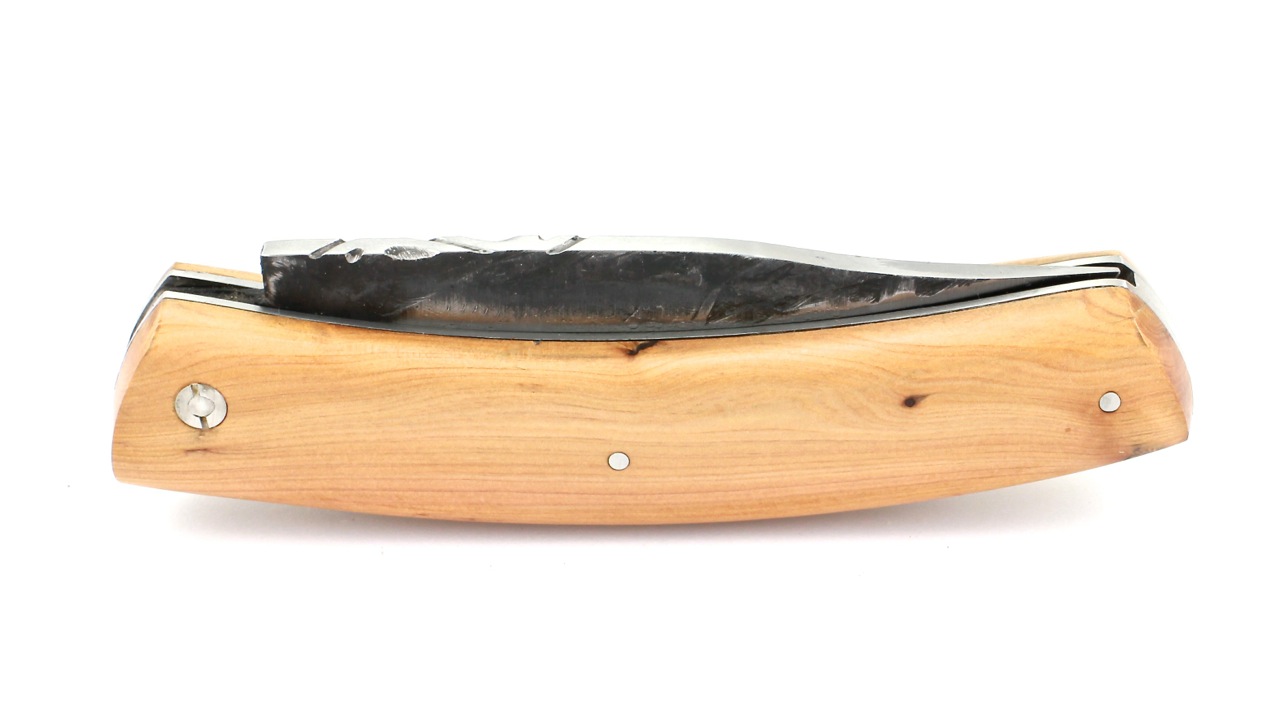 Baribal-Wacholder-BDF-3 AU SABOT BARIBAL Jagdmesser Carbonklinge mit Schmiedehaut  Wacholder  12 cm