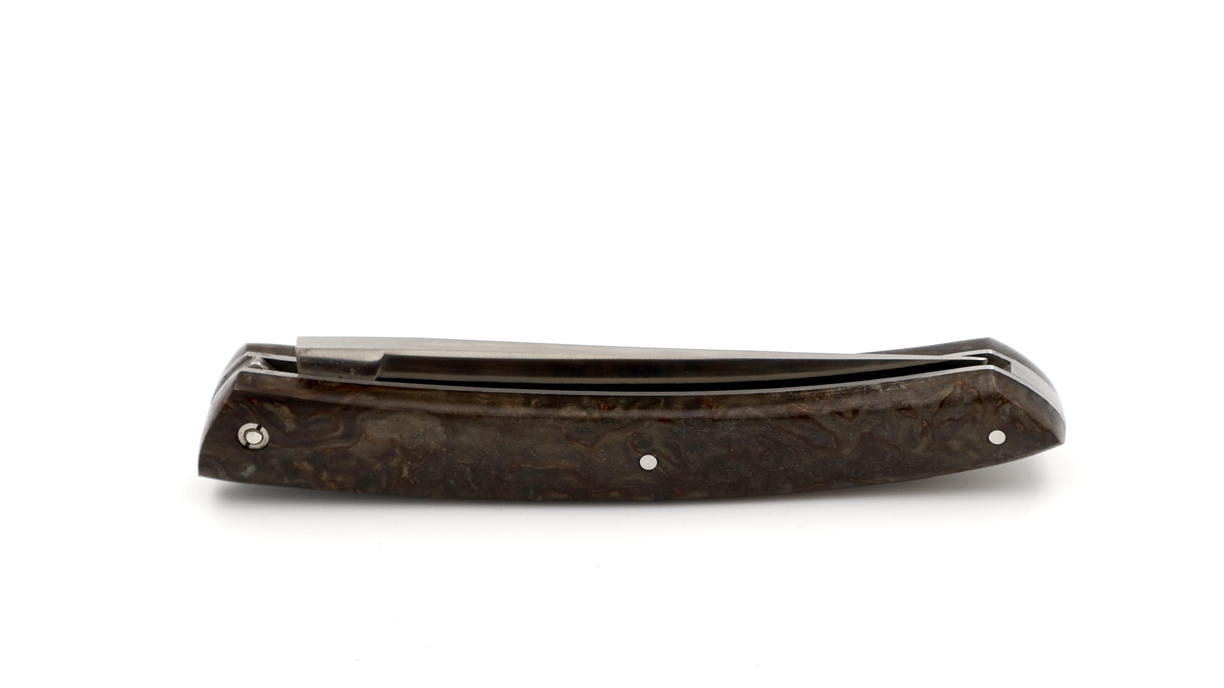 AU SABOT Le Thiers Messer 12 cm Maserbirke schwarz