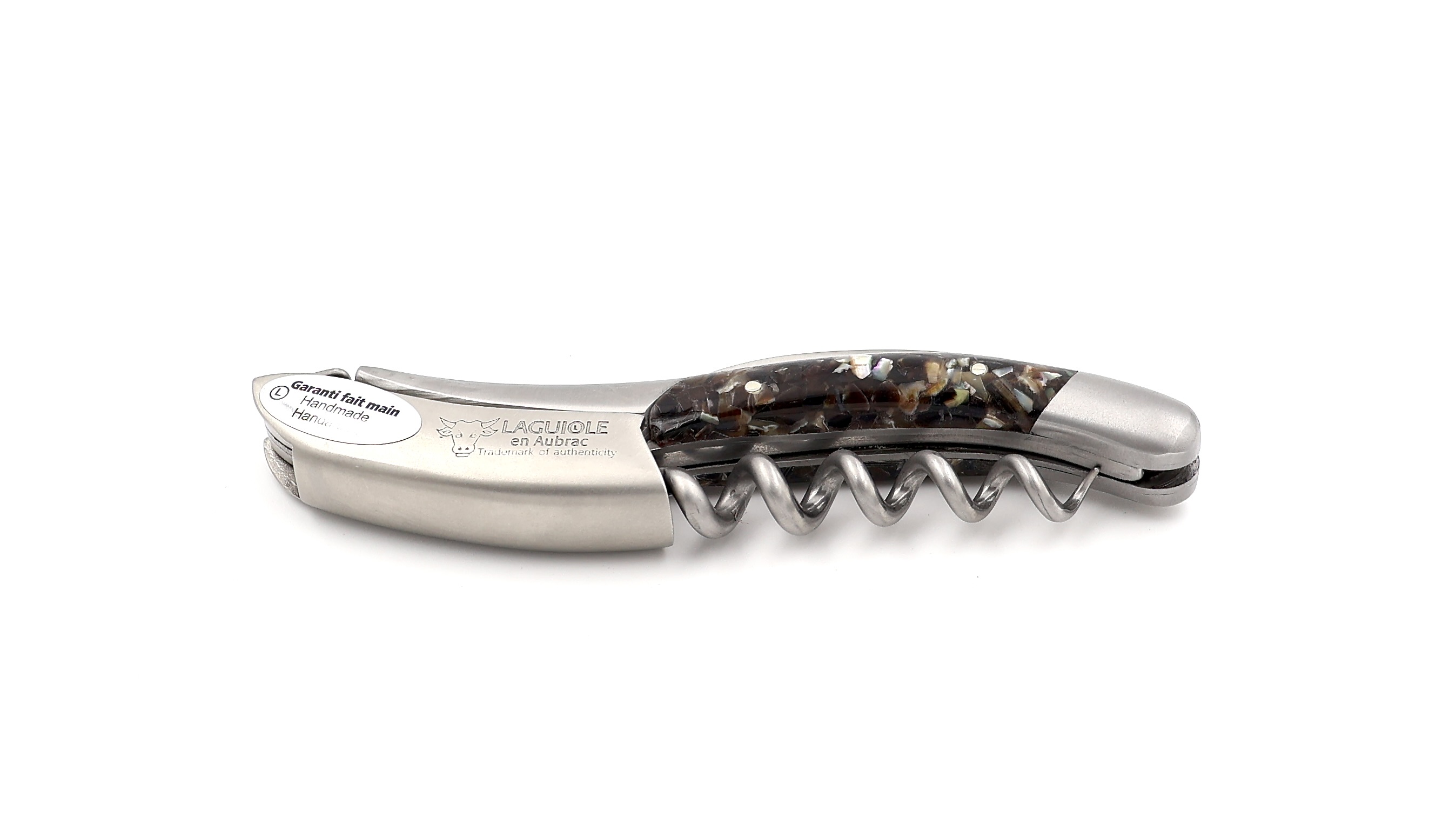 Laguiole en Aubrac Sommeliermesser Muschelschalen & Abalone