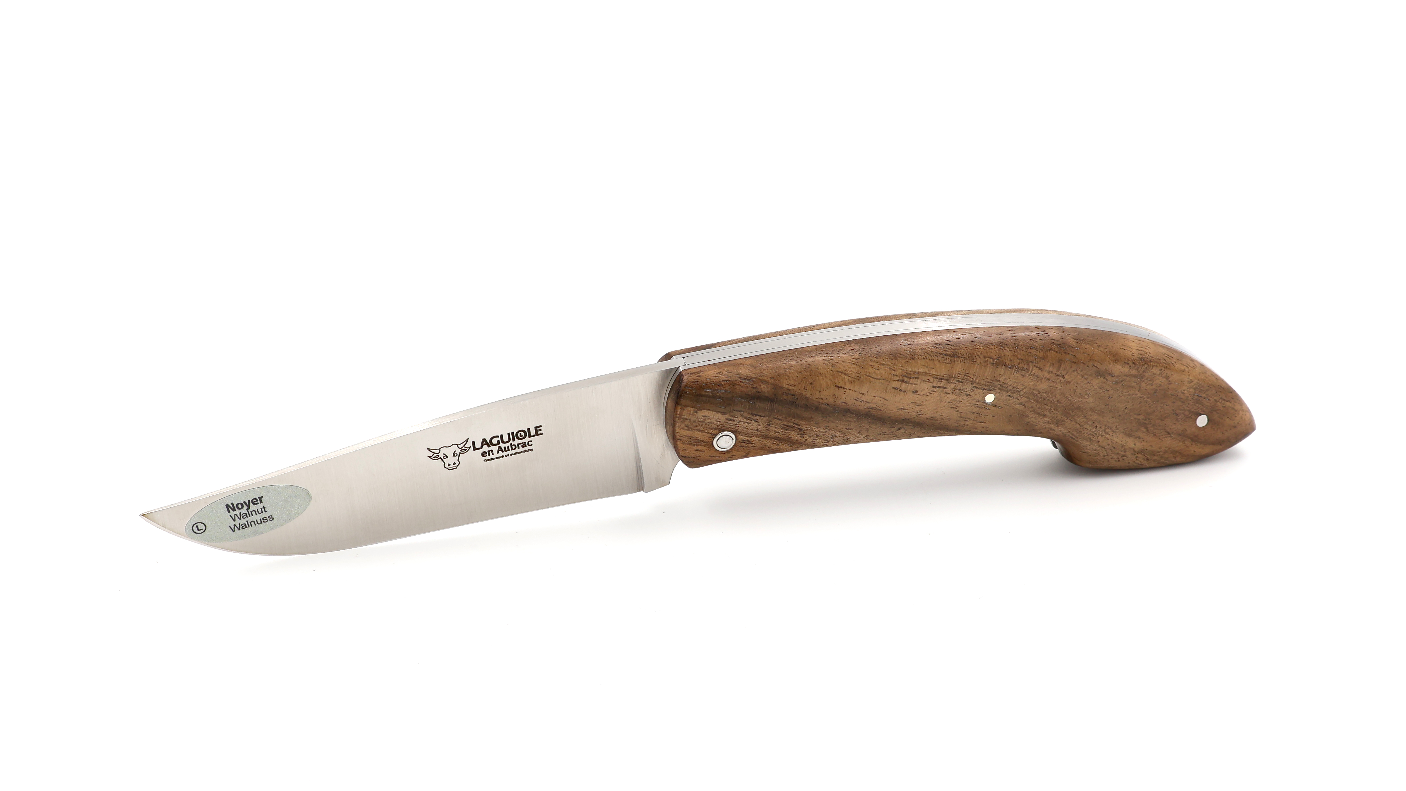 Laguiole en Aubrac Capucin Nussbaum 13 cm inklusive Gürtel Etui