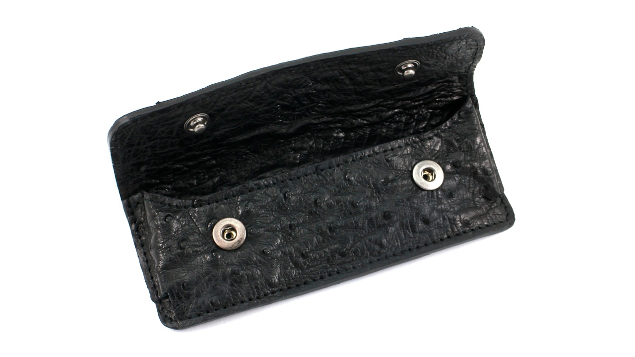 Tendance-Strauss-3 MAX CAPDEBARTHES Gürteletui TENDANCE Straussenleder 13 cm