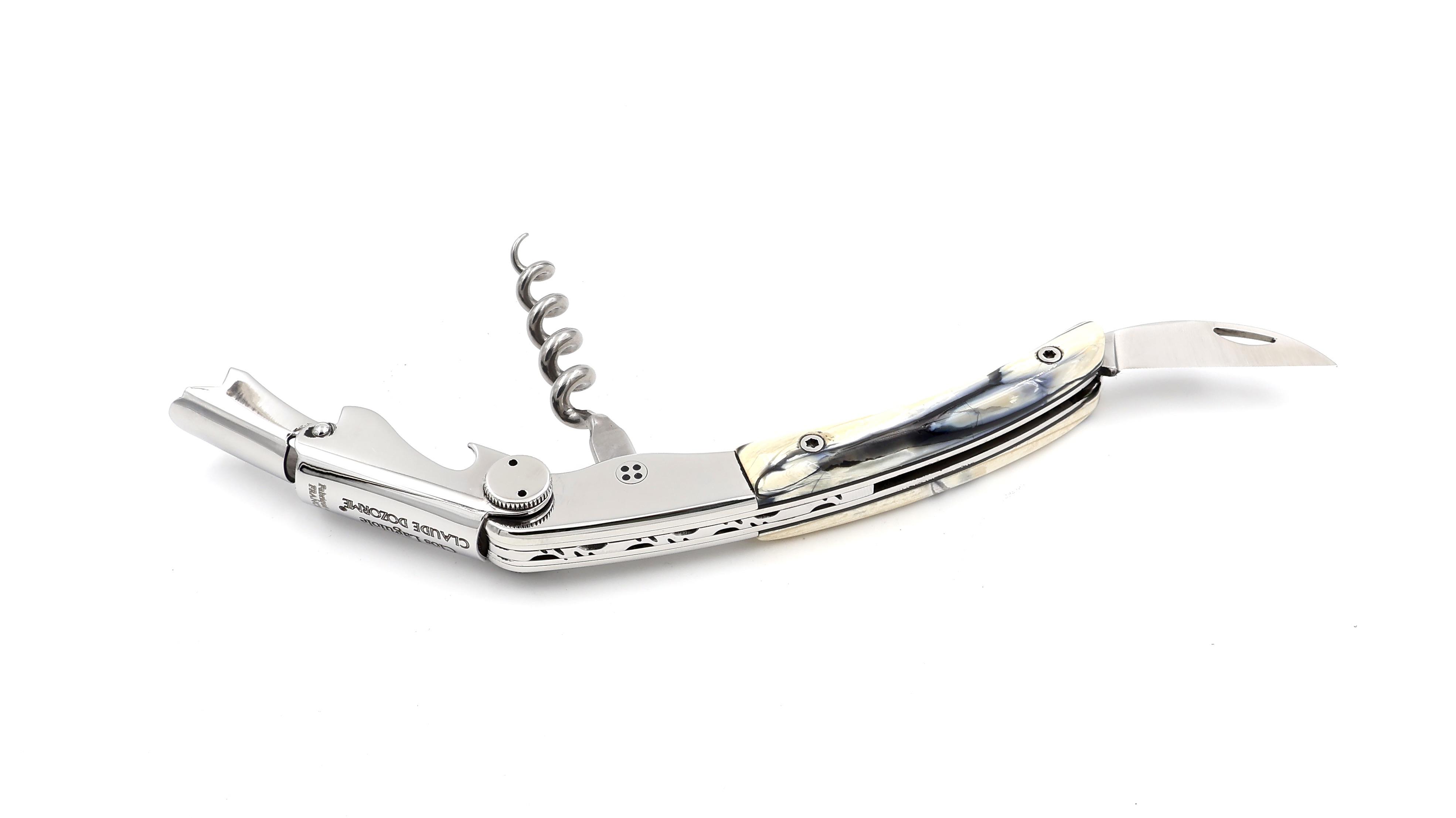 Claude DOZORME CLOS Laguiole Sommeliermesser Mammut zweistufig 