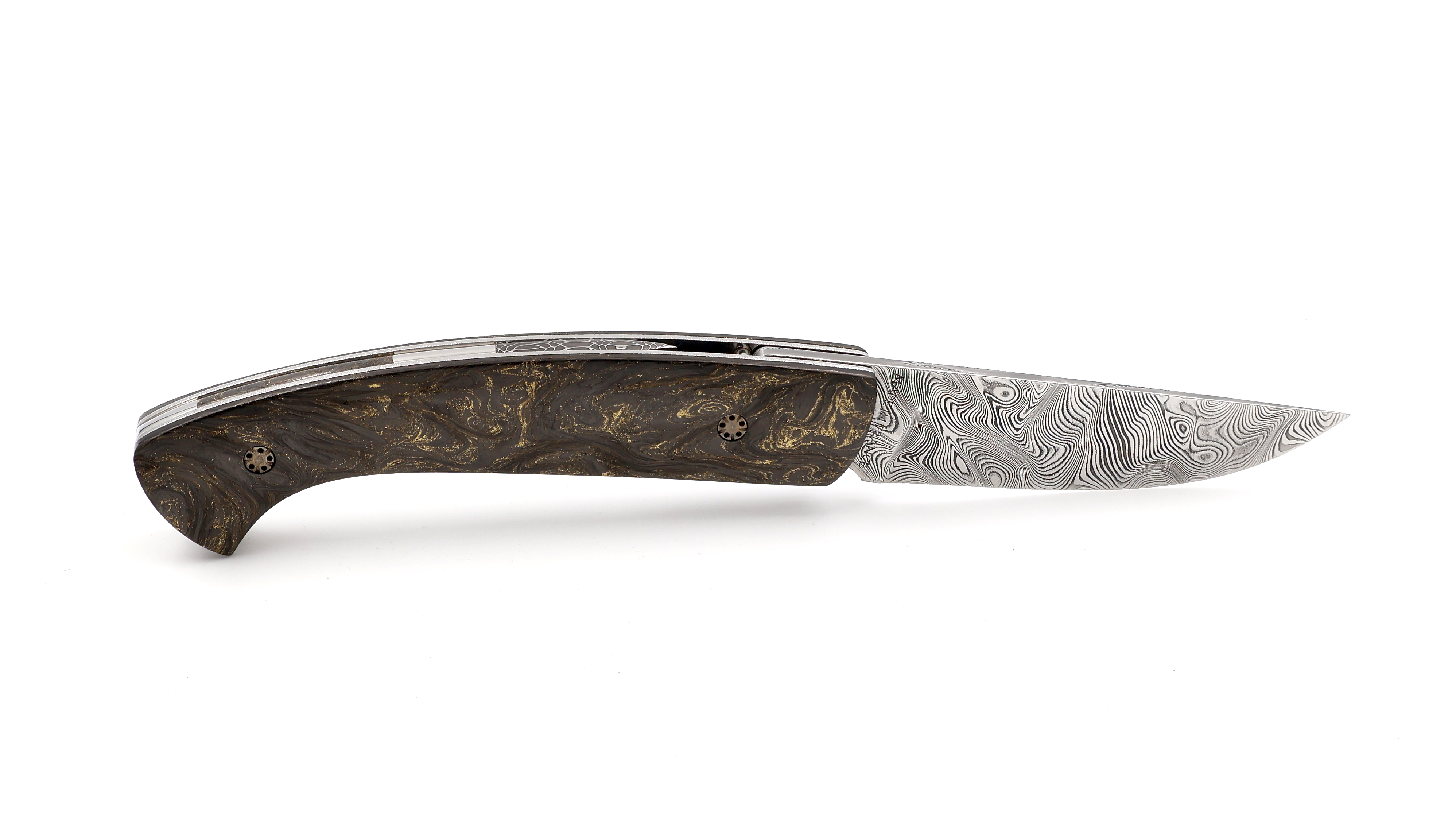 Manu LAPLACE 1515 PETIT Carbon Damast & Damastklinge