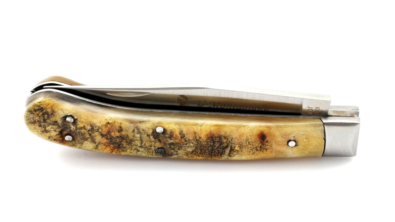 Sabot-Montagnolu-Widderhorn AU SABOT U MONTAGNOLU korsisches Messer Widderhorn