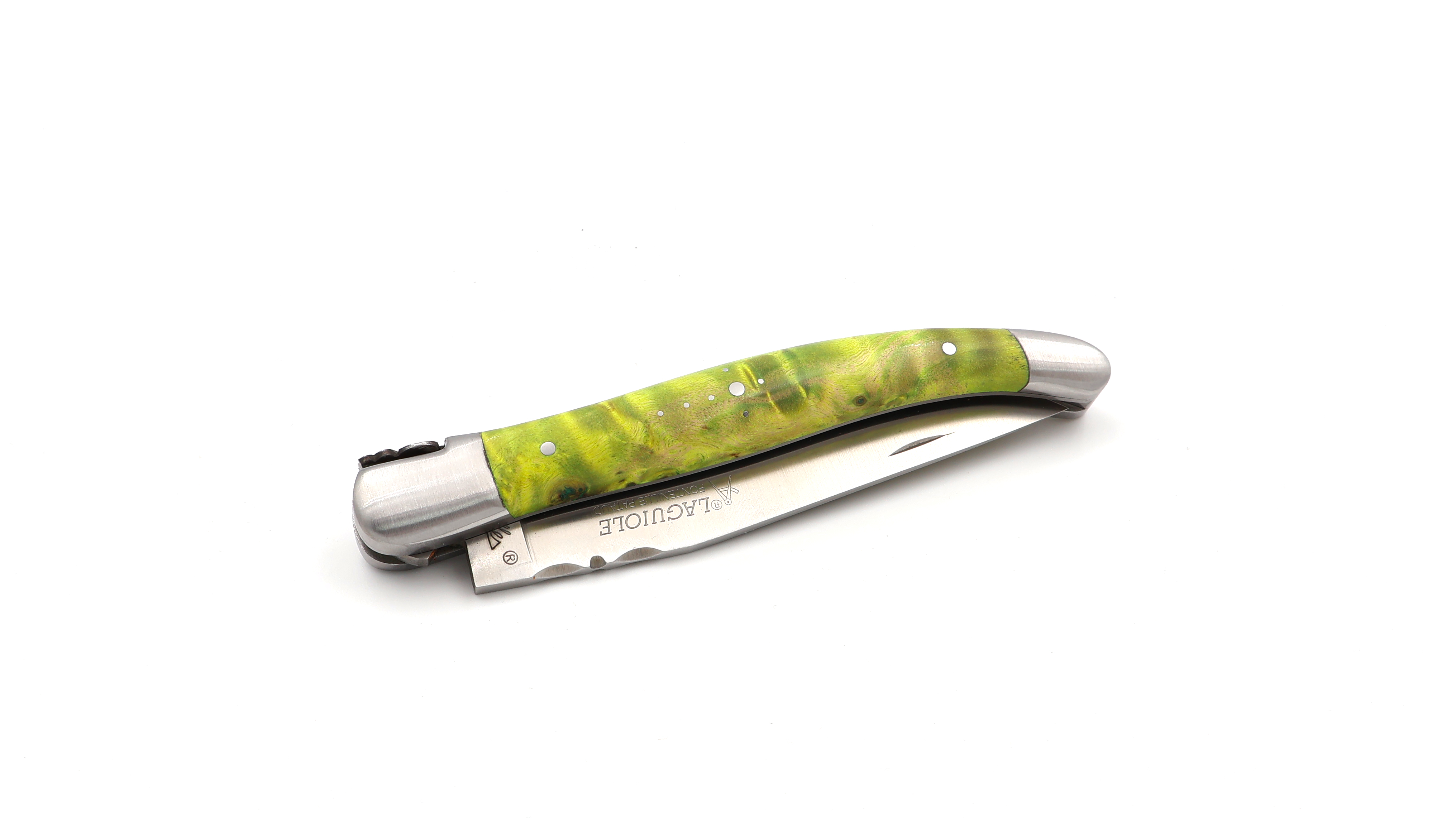 Fontenille Pataud Laguiole Messer Traditionell Pappel Wurzelholz 12 cm