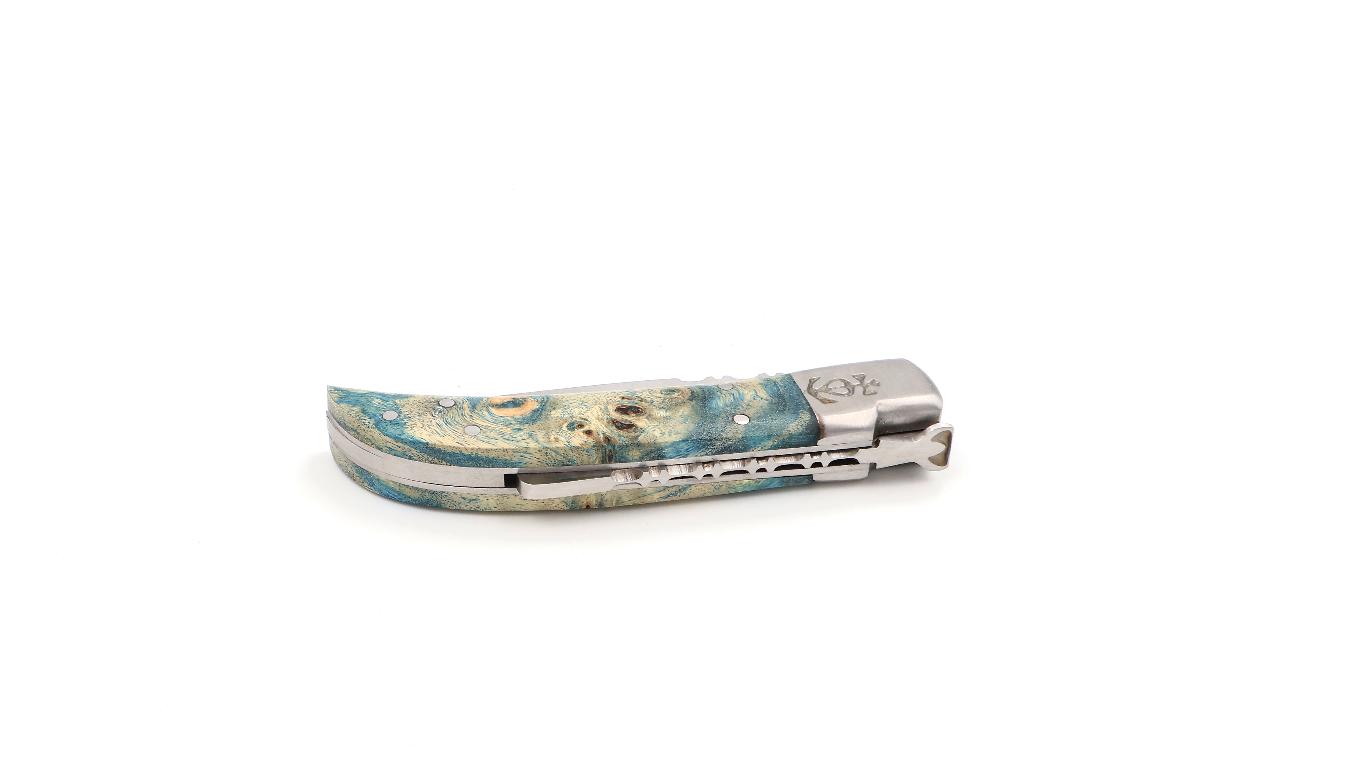 Le Camarguais knife poplar burlwood 10 cm