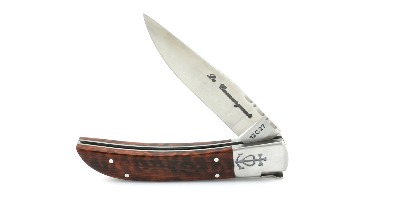 Le Camarguais knife snakewood 12 cm