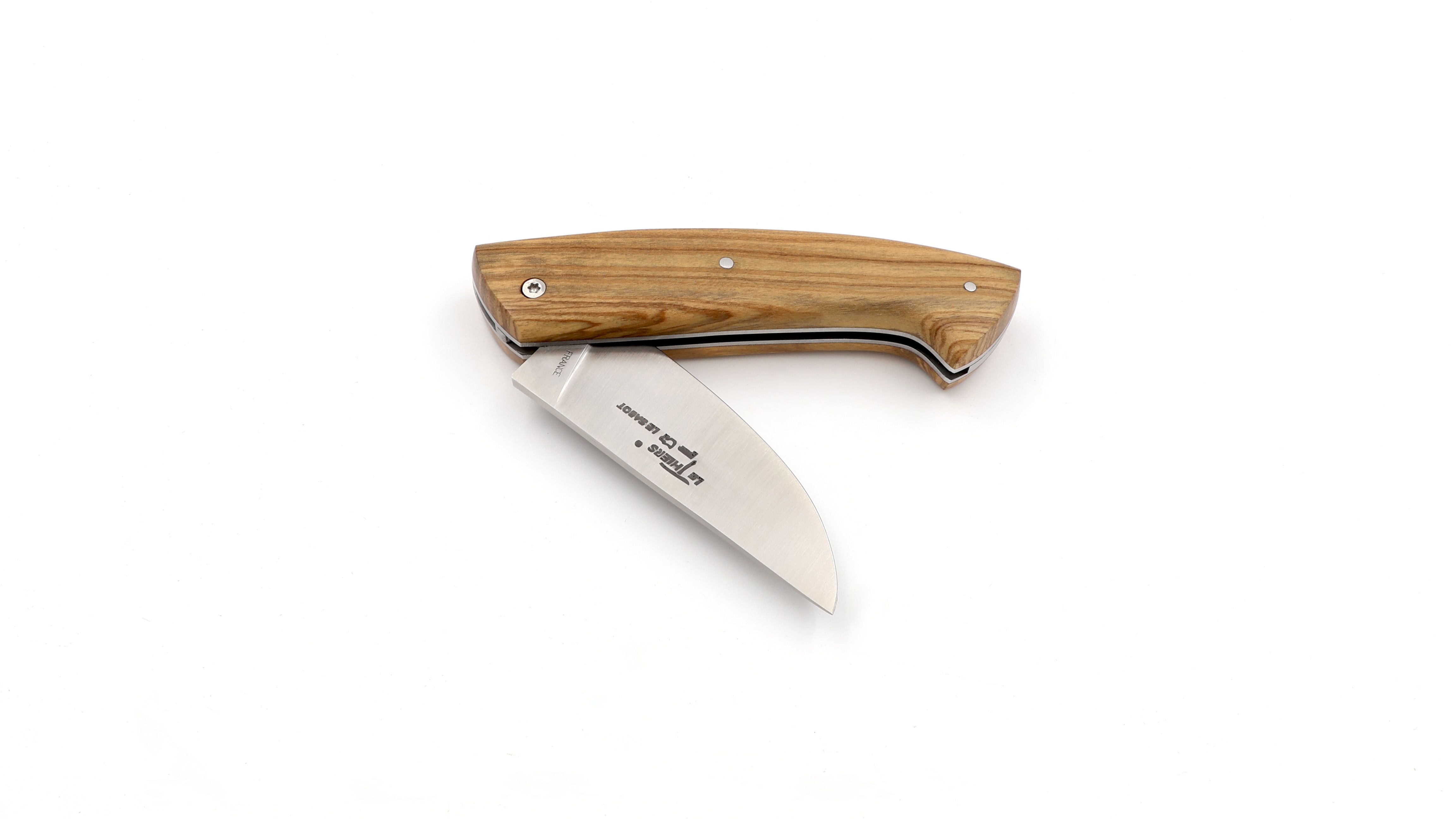 AU SABOT Thiers Jagdmesser Olivenholz 