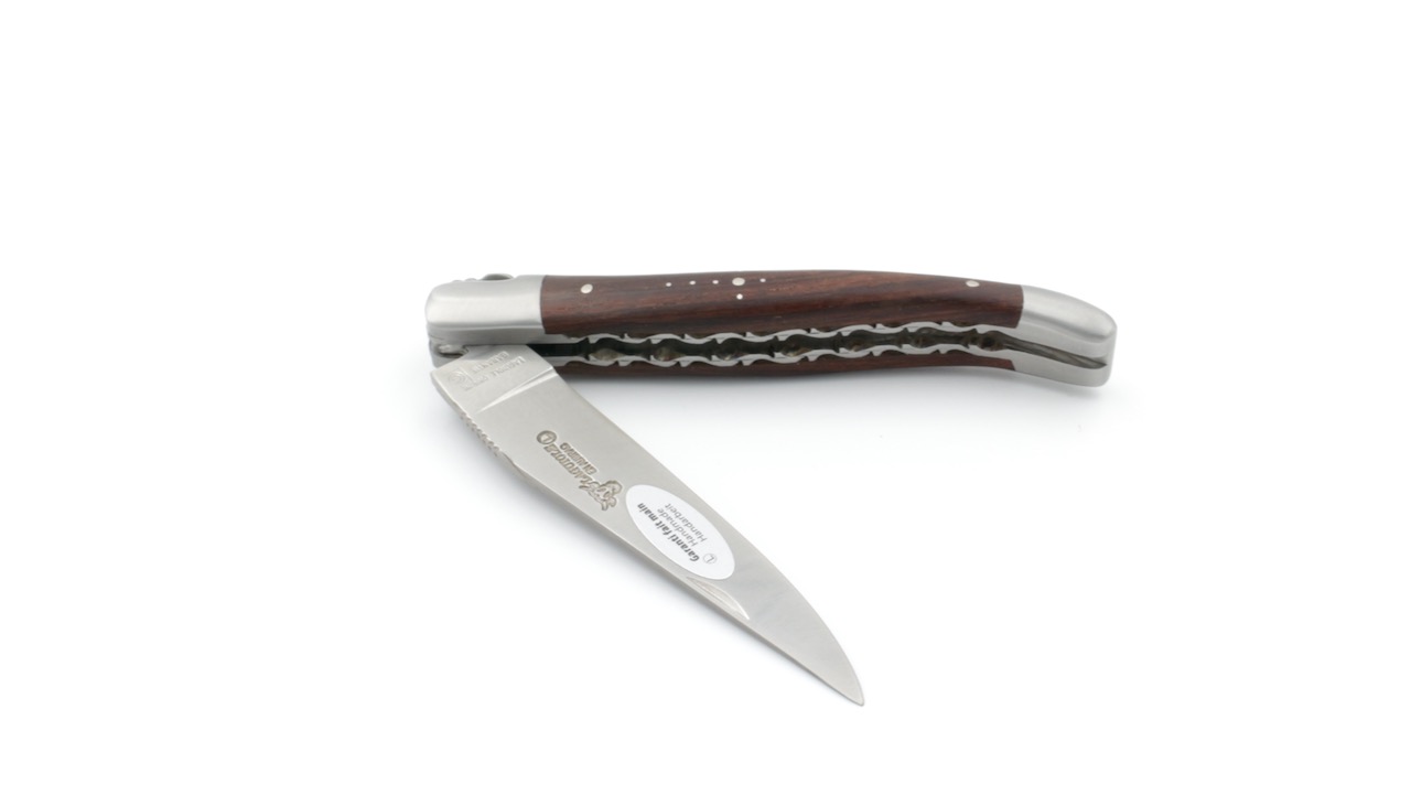 Laguiole en Aubrac Palisander Wurzelholz Doppelplatine 12 cm