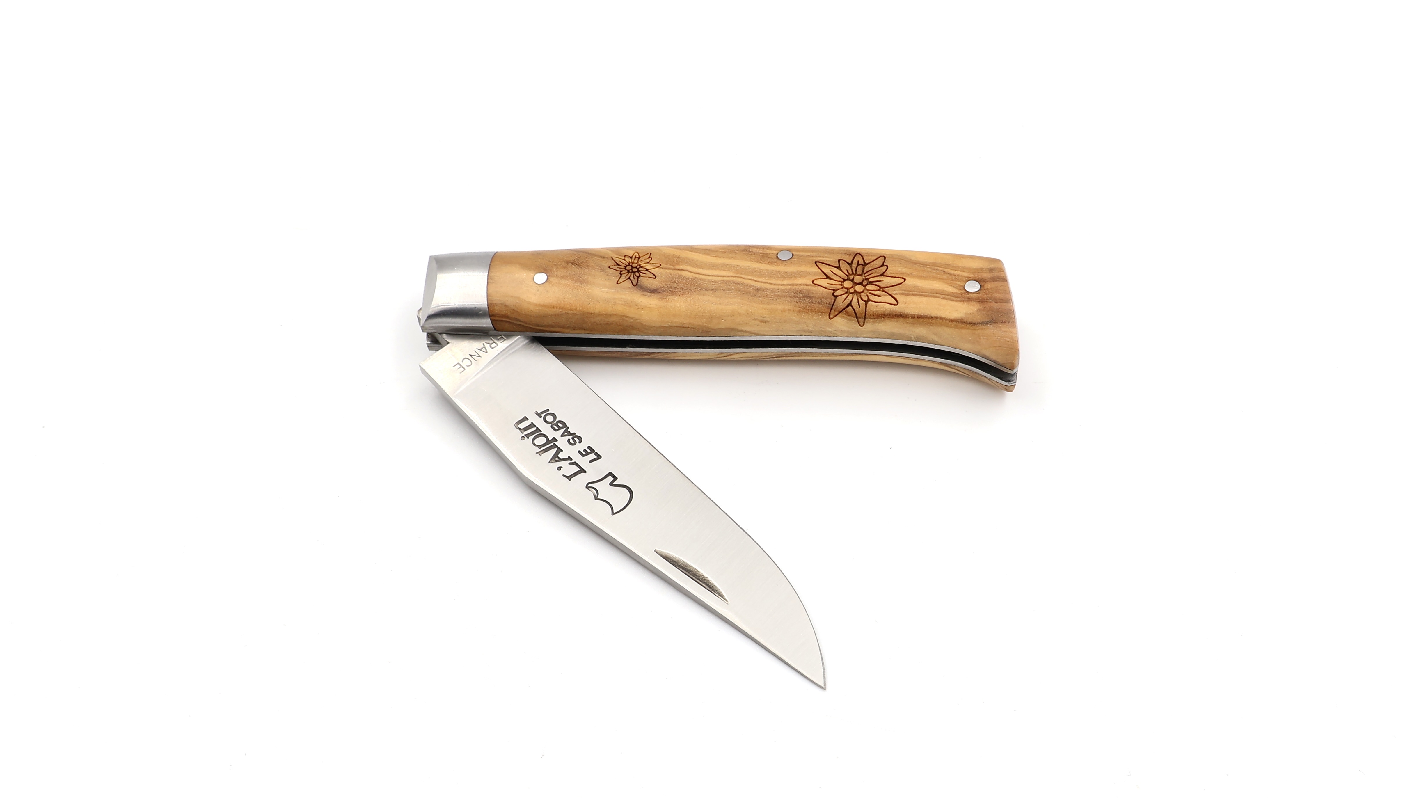 AU SABOT ALPIN with bolster olive wood with engraving