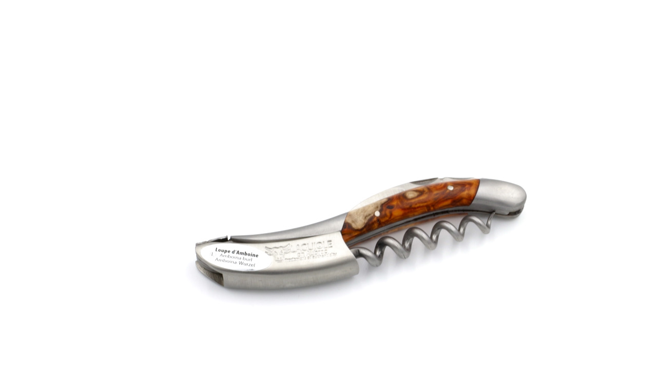 Laguiole en Aubrac Laguiole Sommelier knife Amboina