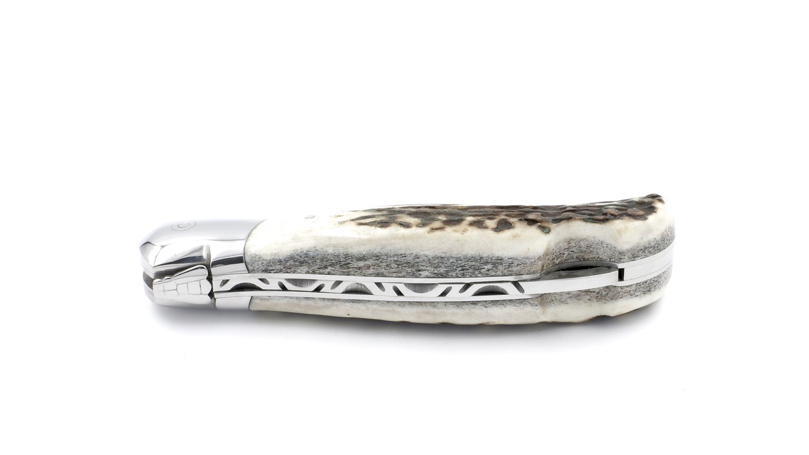 6F185396-06FB-4D30-8941-F30AD533DC00_1_105_c ARBALETE G. David  Laguiole Jagdmesser NATURE Hirschhorn poliert 12 cm