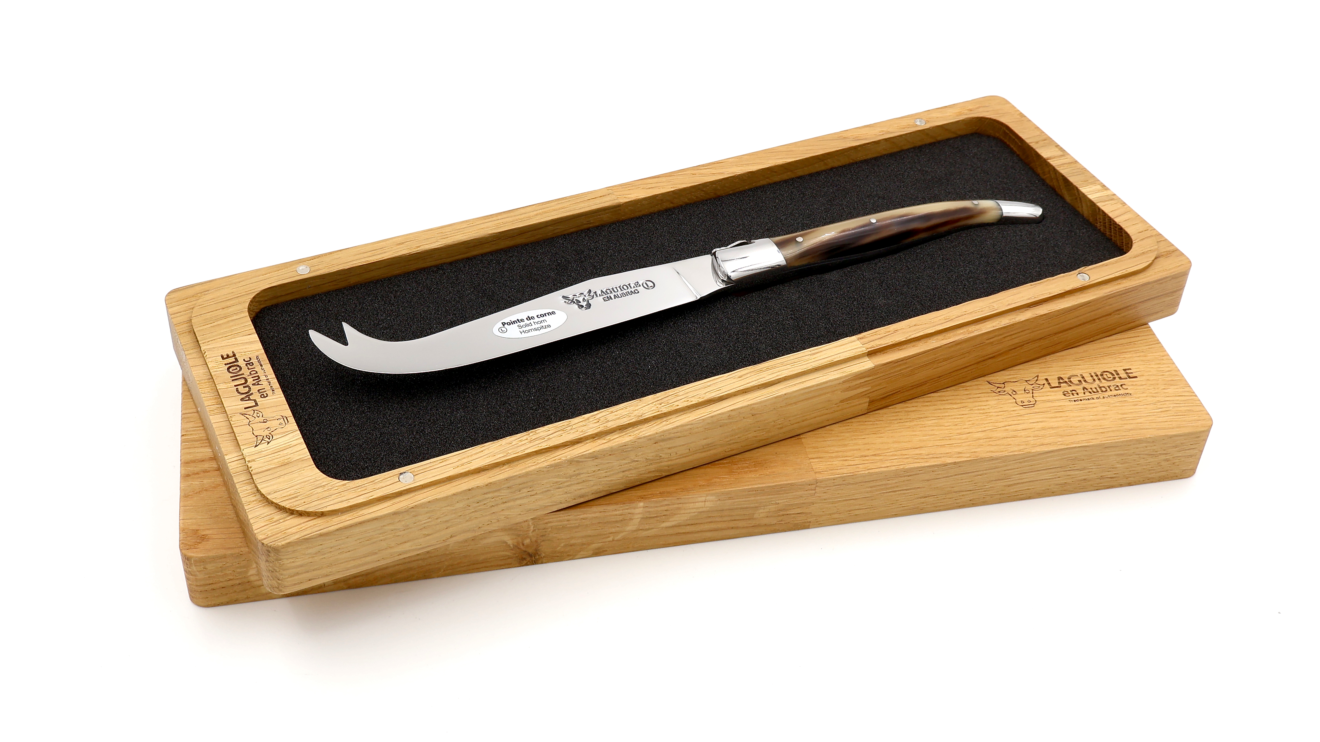 Laguiole en Aubrac Laguiole Käsemesser Hornspitze