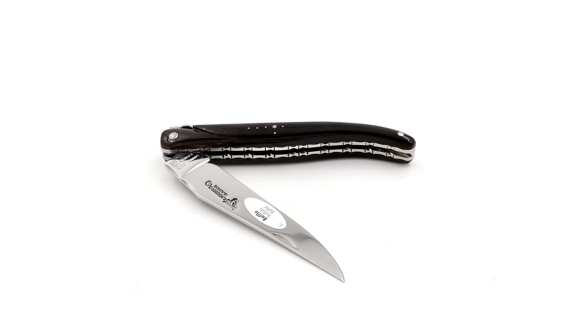 Laguiole en Aubrac Büffelhorn massiv Doppelplatine 12 cm Laguiole en Aubrac Büffelhorn massiv Doppelplatine 12 cm