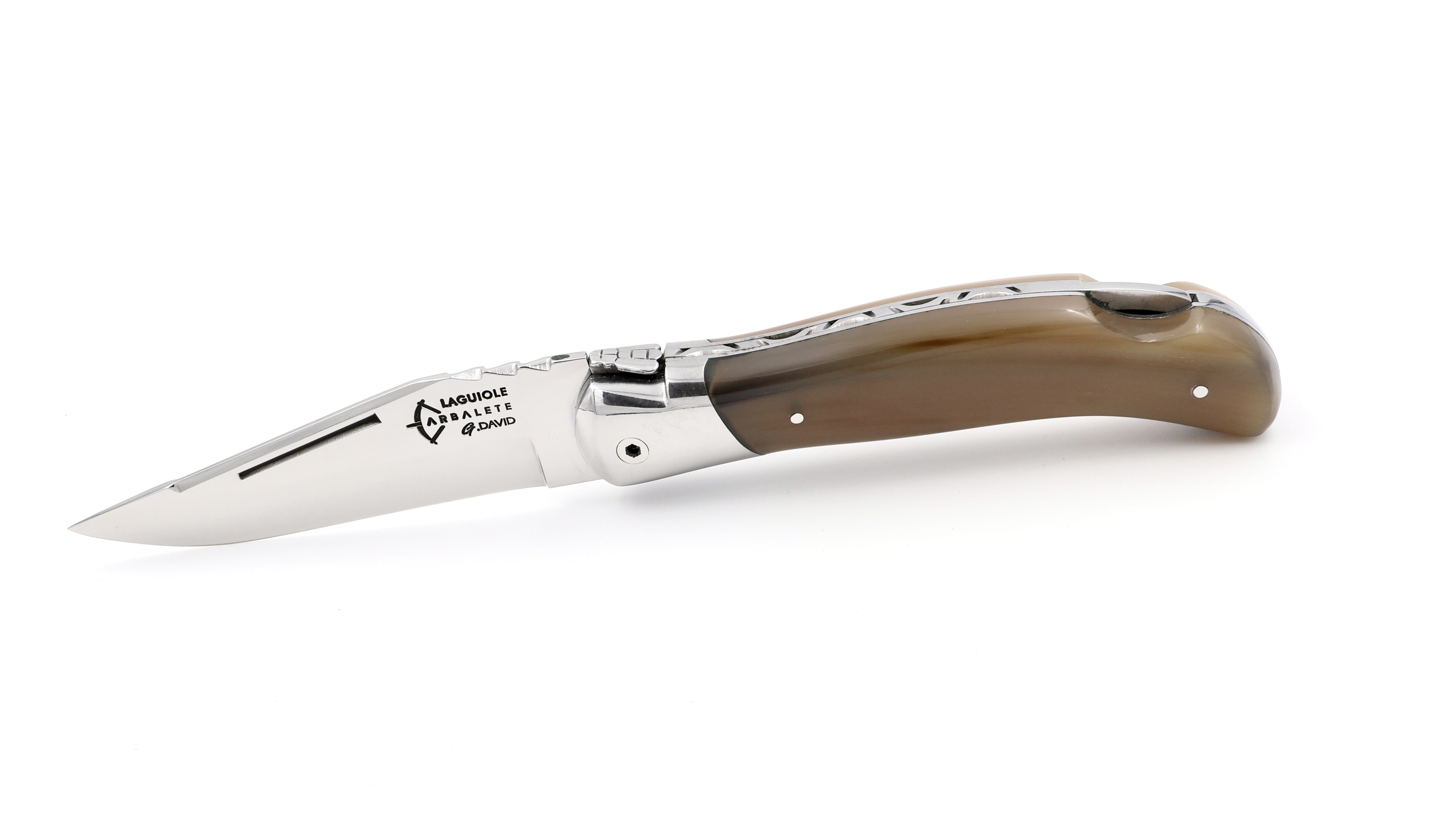 ARBALETE G. David Laguiole hunting knife NATURE horntip