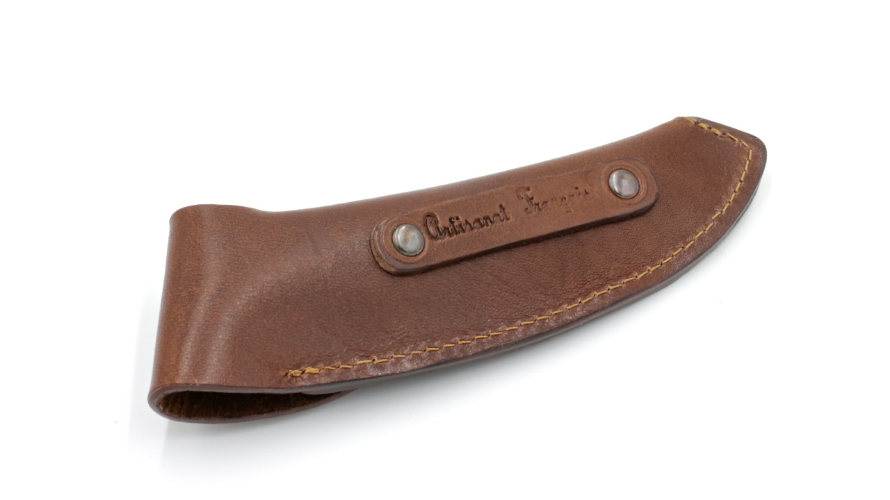 AU SABOT leather holster Thiers brown